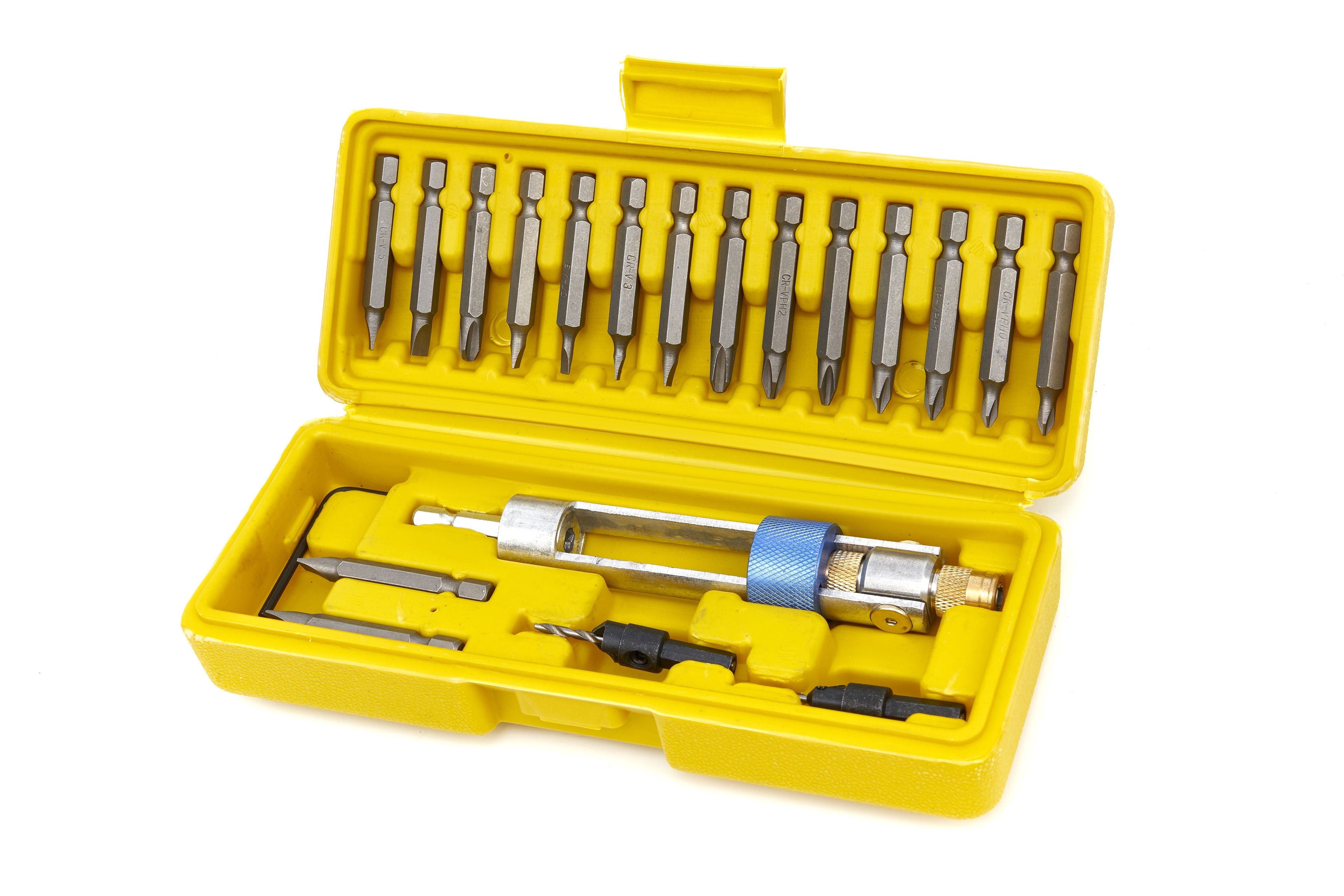 HBM 20 Delige Swap Drill Bit Set, Omkeerbare Bithouder Met Verzinkfrees