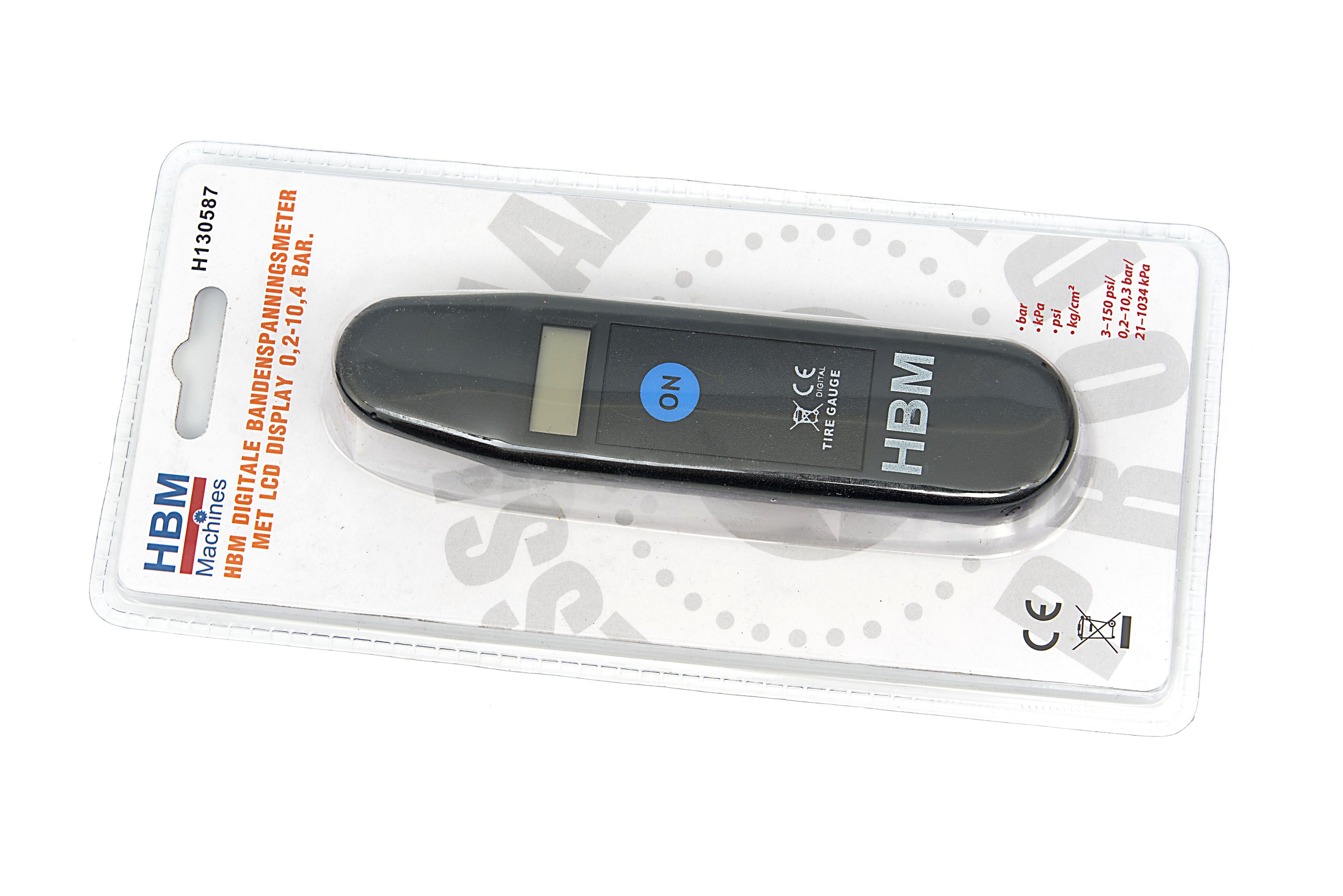 HBM Manomètre numérique de pression des pneus avec affichage LCD 0,2 - 10,4 bar Image 7