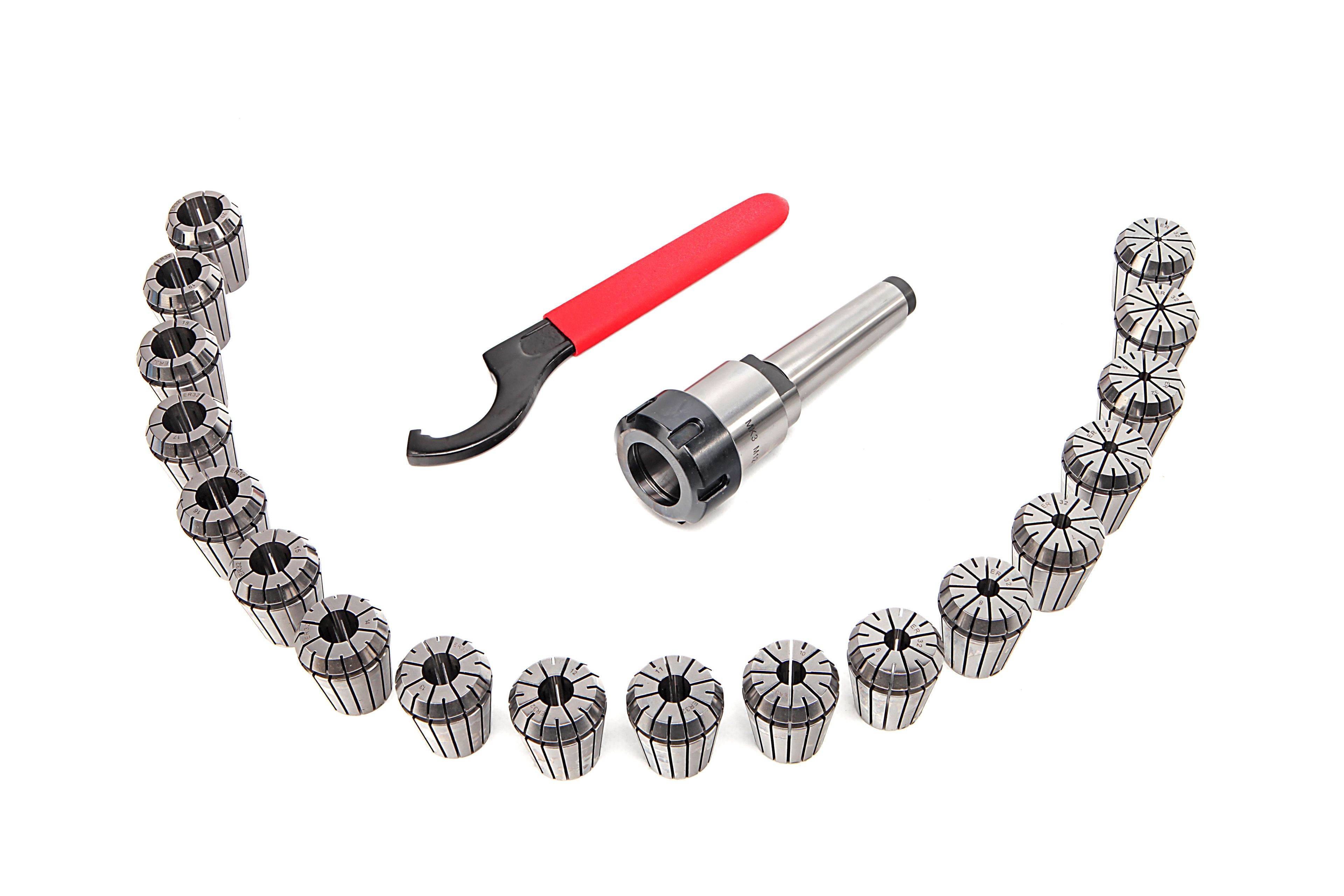 Juego de 21 piezas de portapinzas HBM MC 3 ER32 Image 2