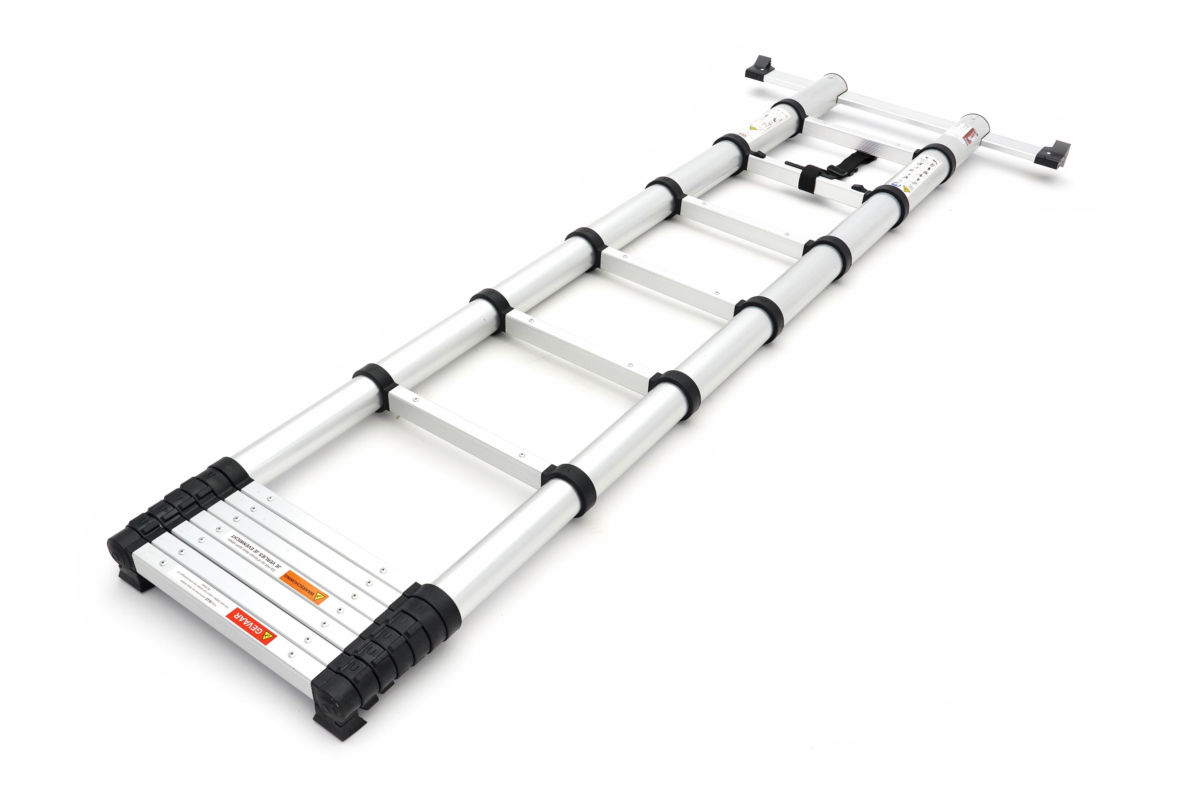 HBM Professionele Telescoopladder – Aluminium – Max. Werkhoogte 3.80 m Image 2