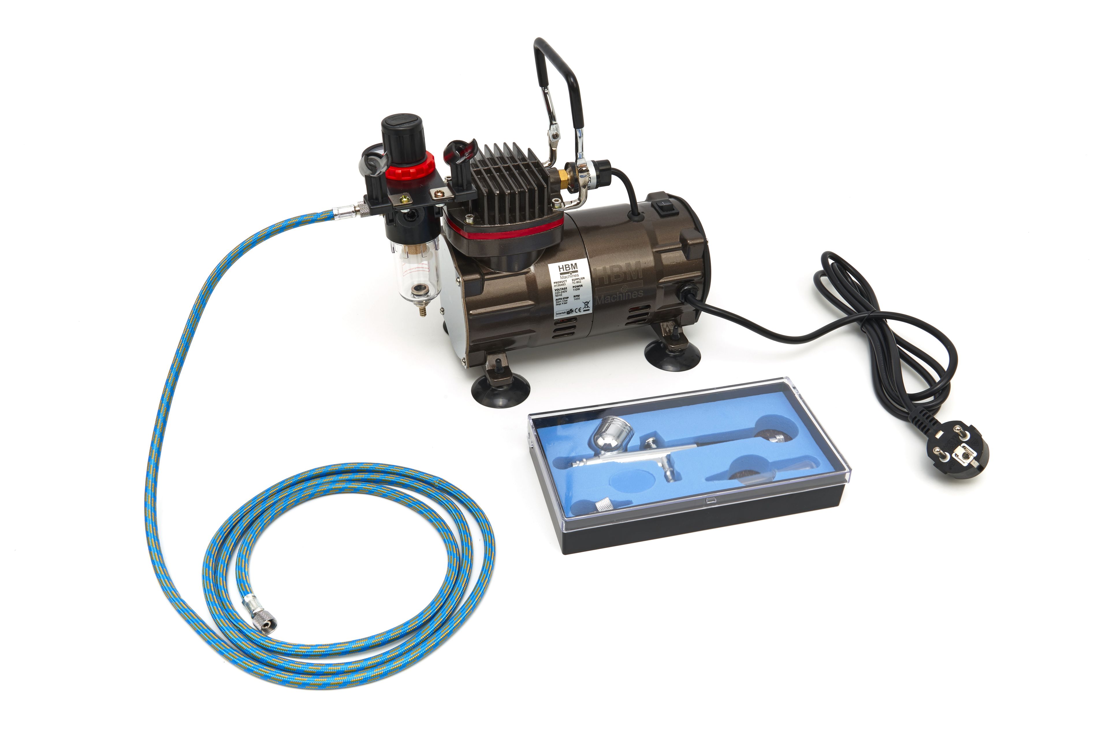 HBM Airbrush Compressor Set 110 Watt Image 8