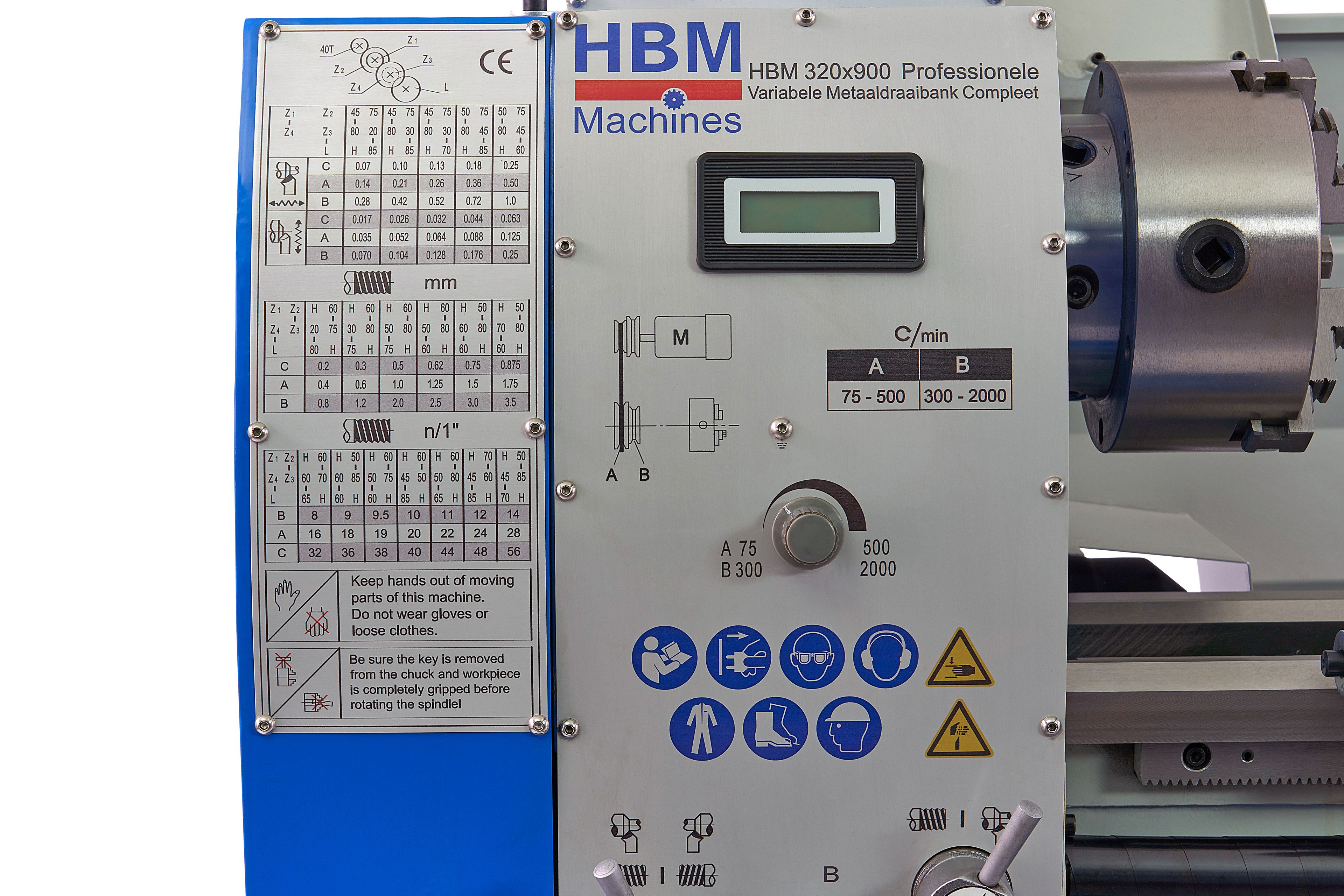HBM torno para metal 320 x 900 vario Image 14
