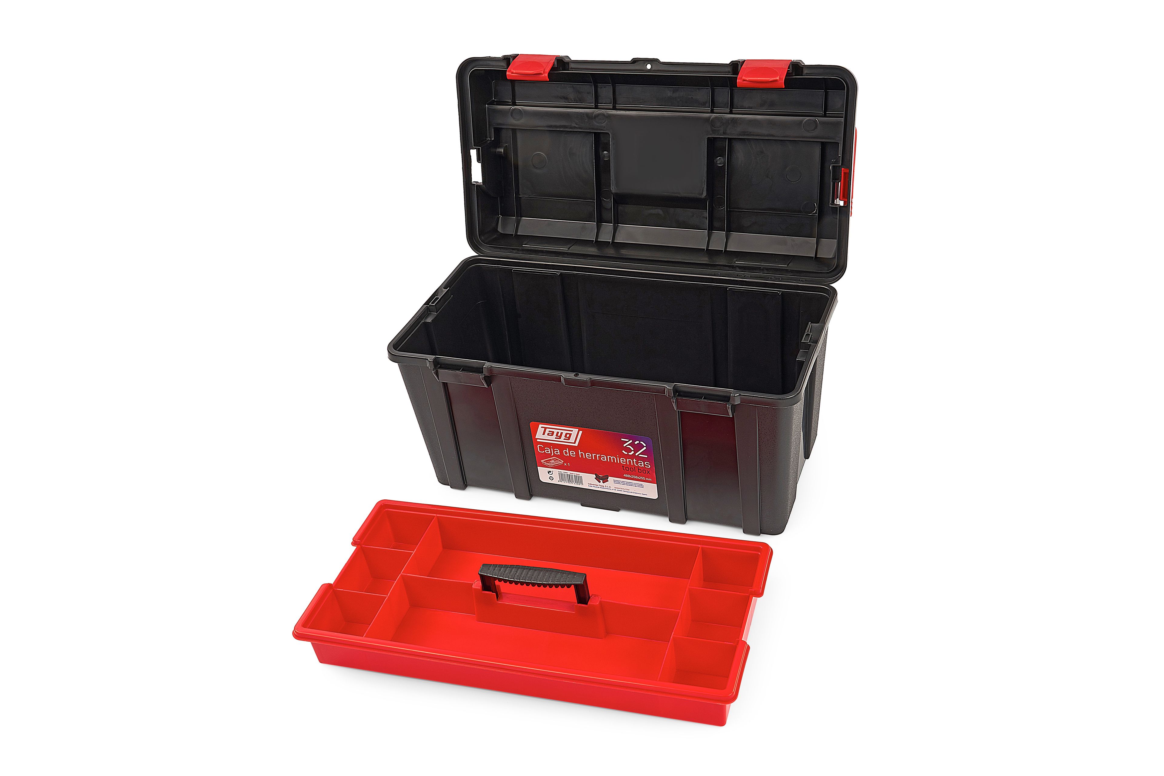 Caja de herramientas Tayg TG32 480 x 258 x 255 mm. Con bandeja interior