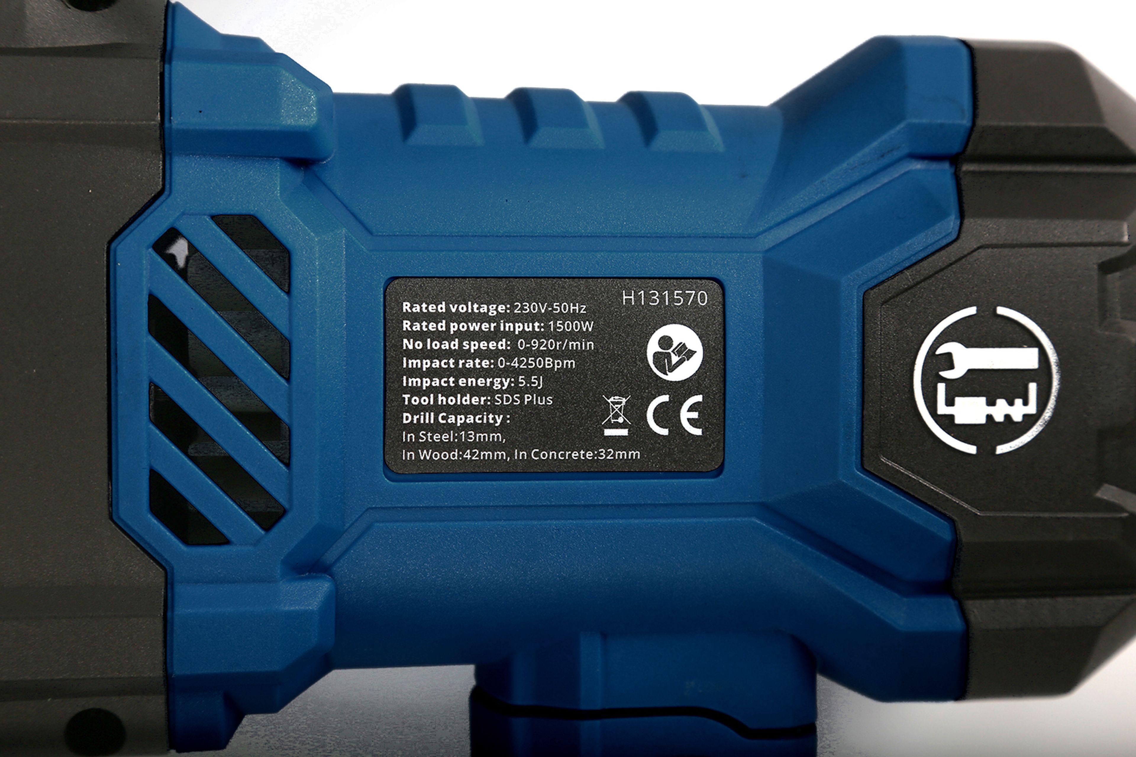 HBM Marteau perforateur/marteau burineur SDS+ 1 500 W Image 5