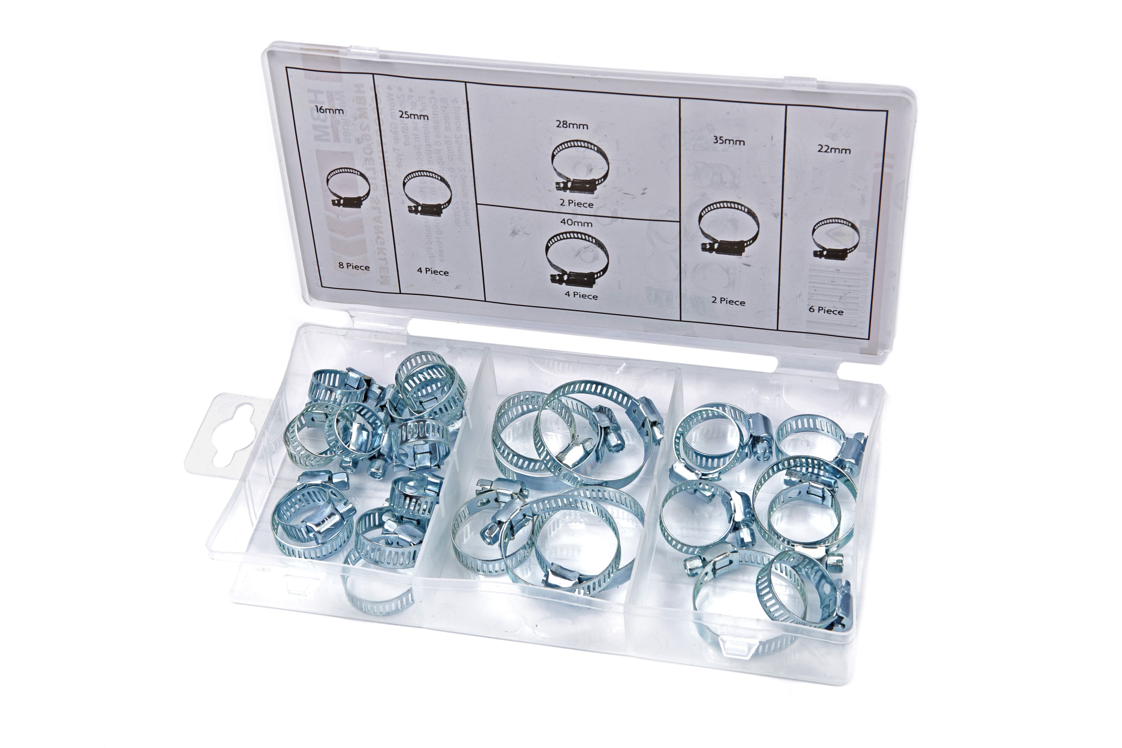 HBM 26 Piezas Juego de Abrazaderas de Manguera