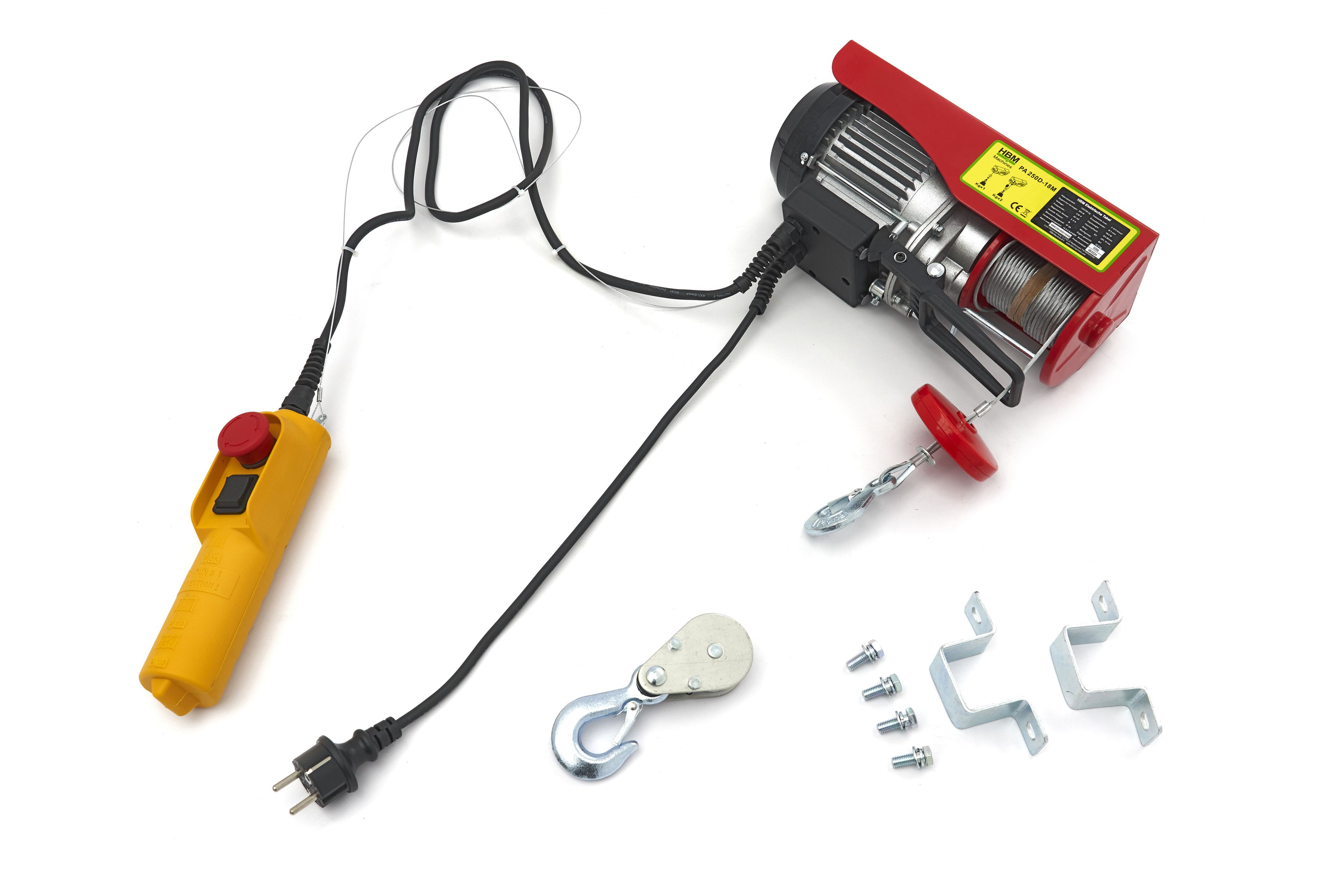 Palan électrique HBM 250 kg 18 mètres
