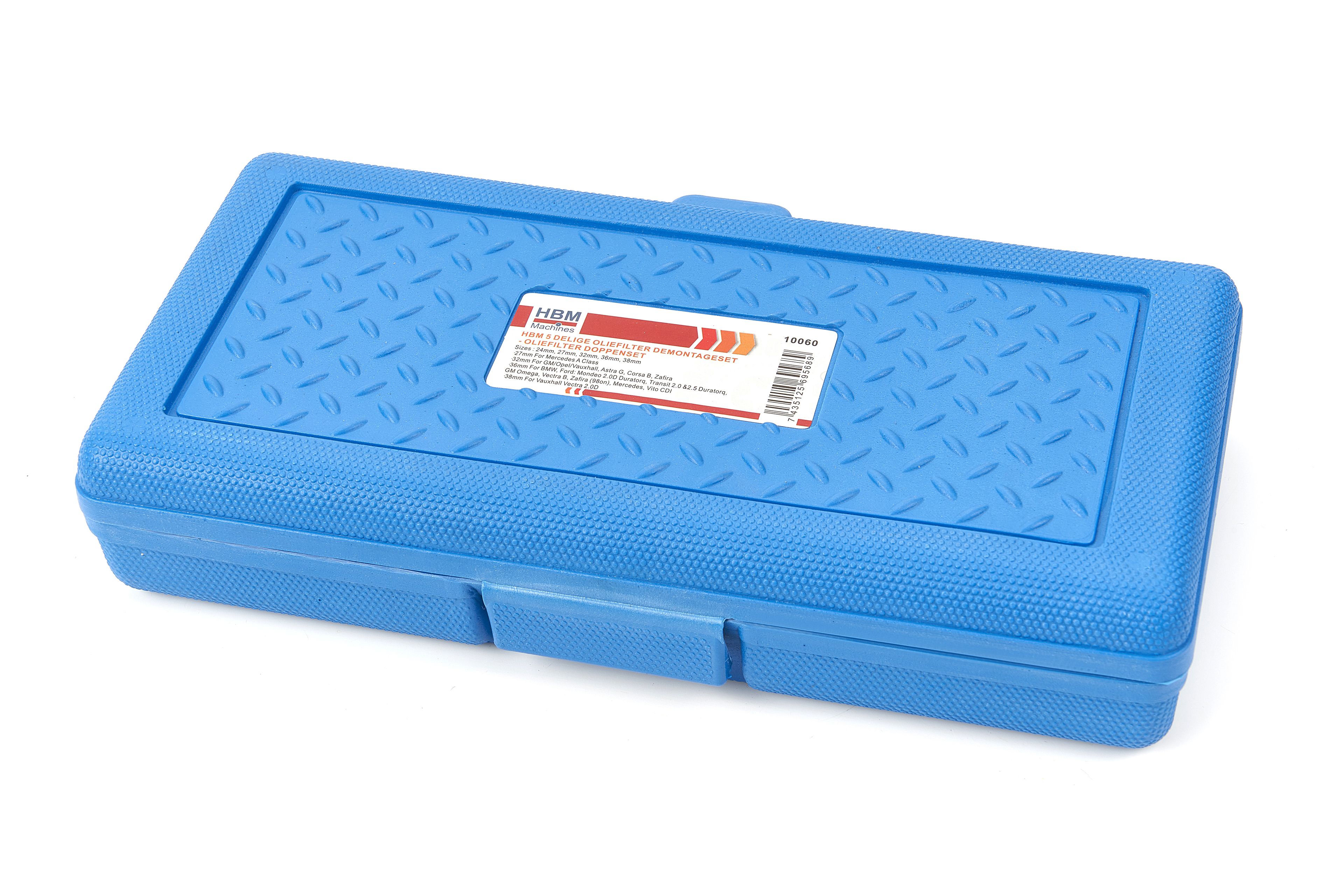 HBM 5 Juego de desmontaje de filtros de aceite - Juego de llaves para filtros de aceite Image 4