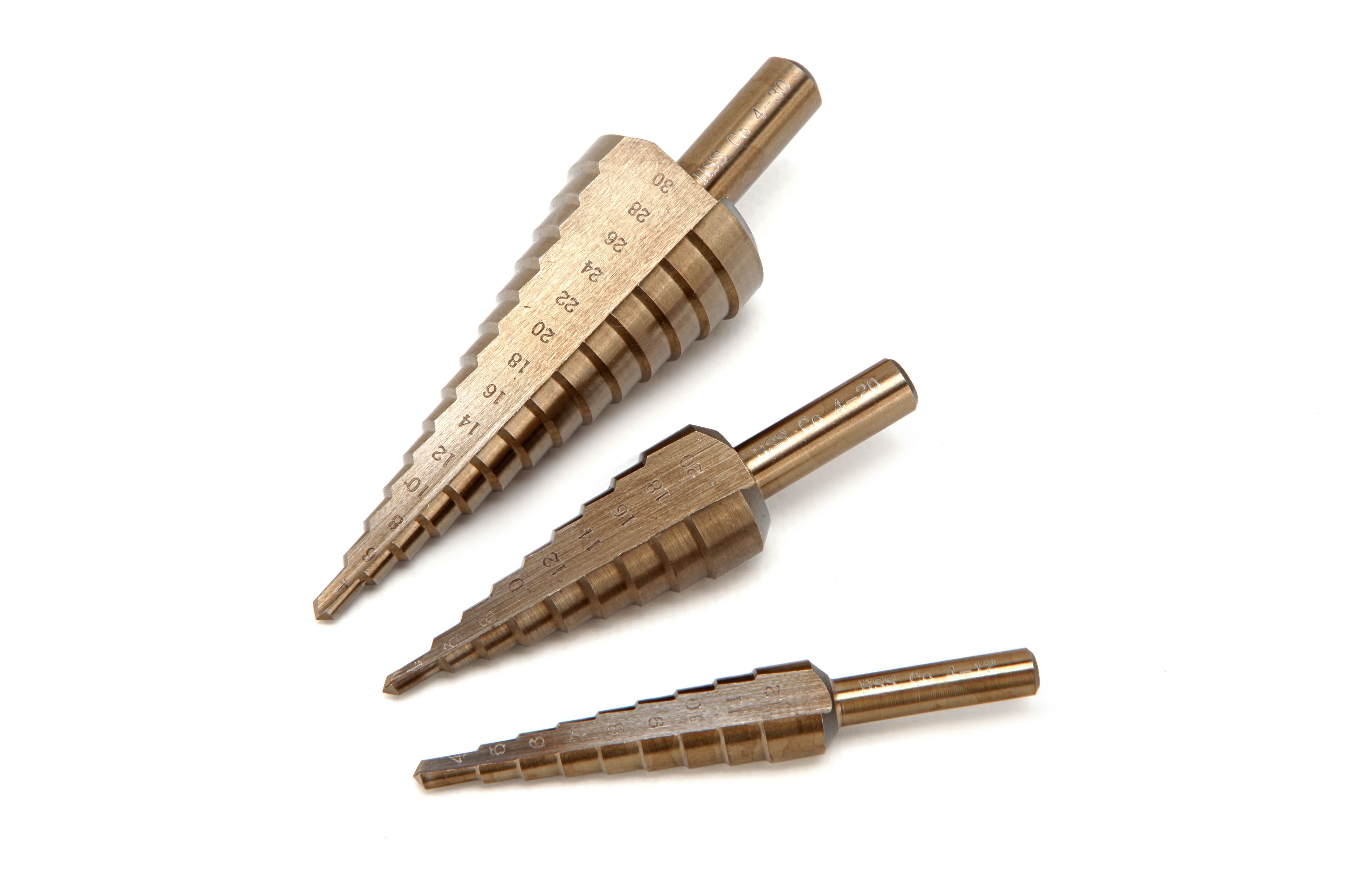 HBM HSS - 5% Cobalto Trapgatboren / Stappenboren