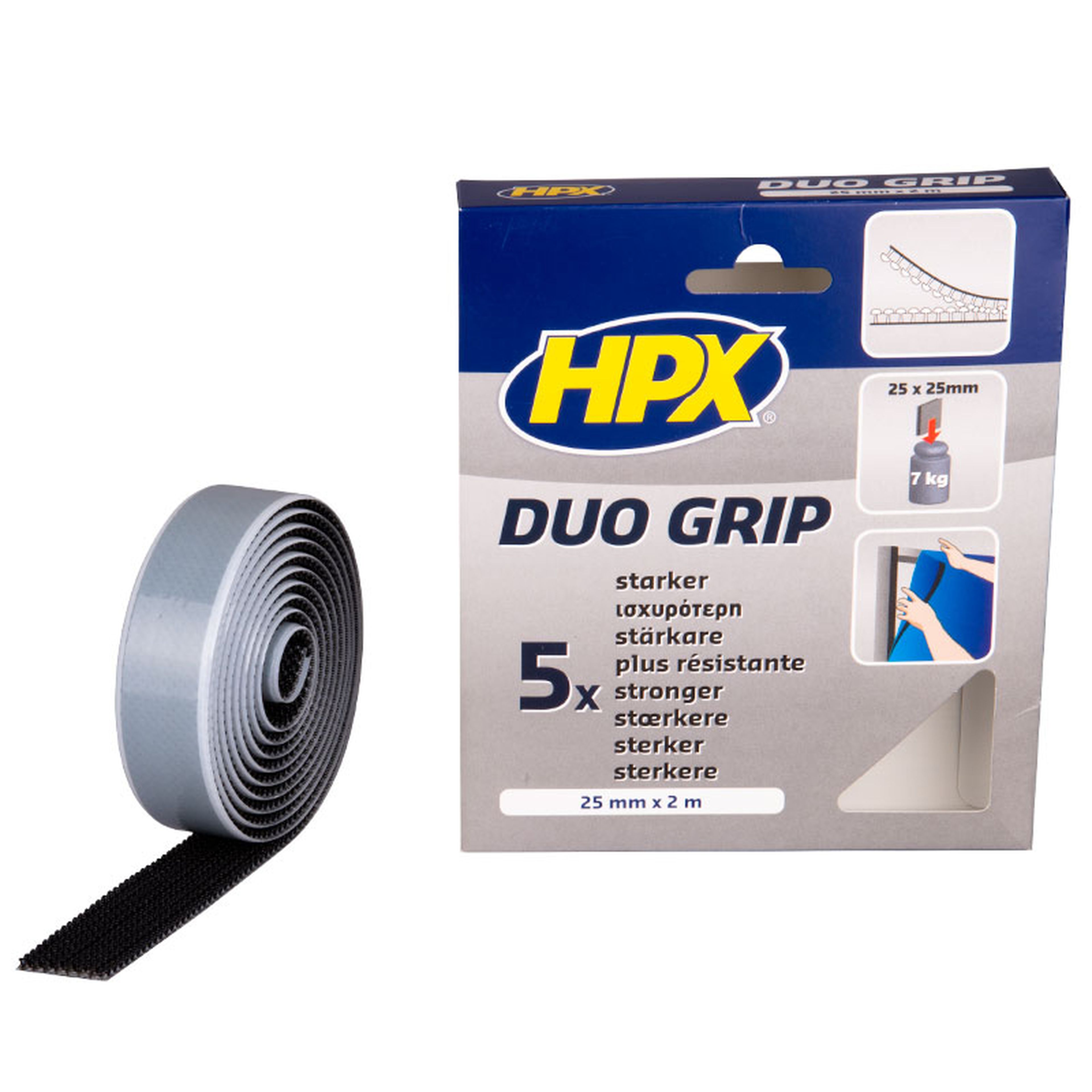 Cinta HPX Duo grip - negra 25mm x 2m