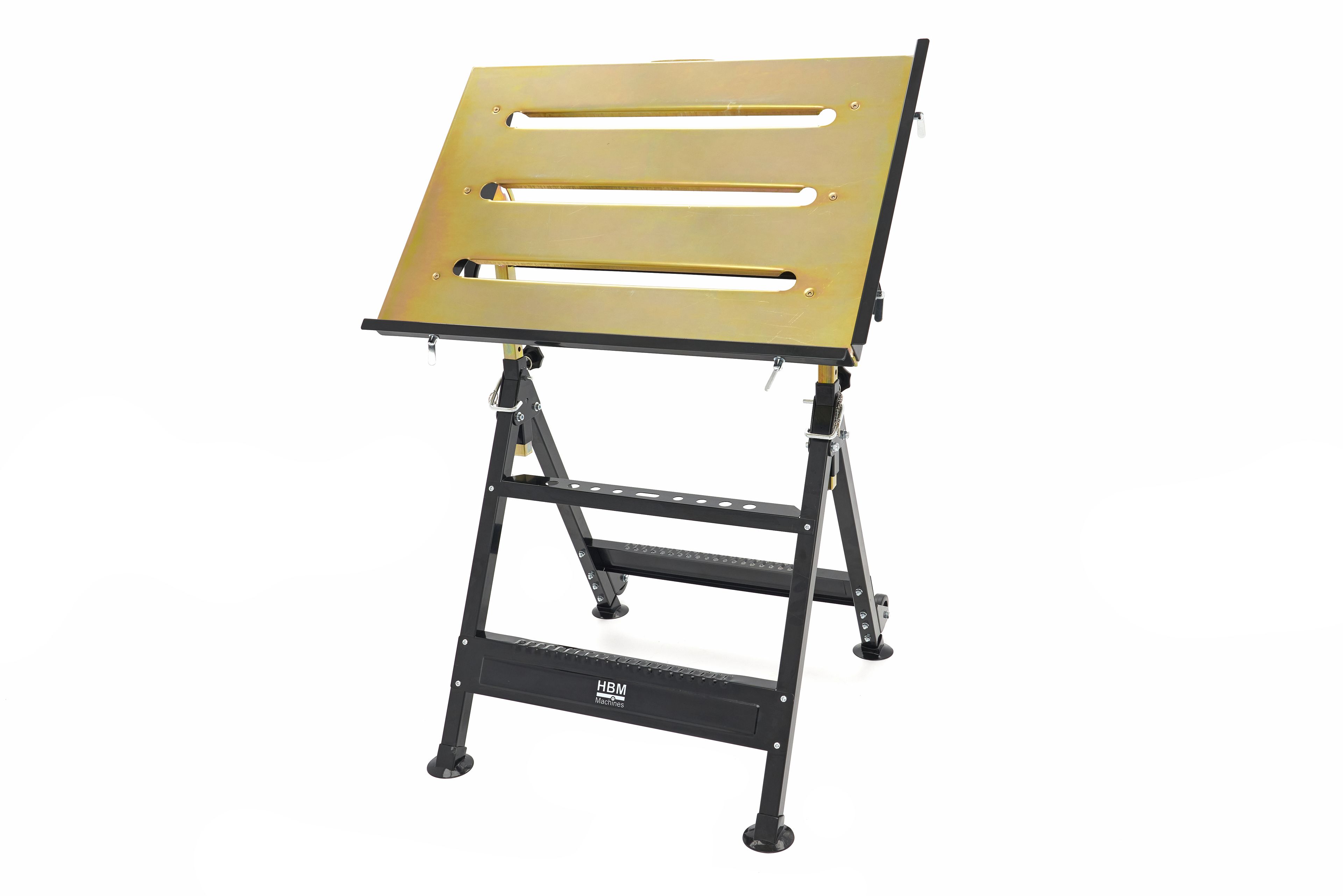 HBM Tavolo per saldatura 760 x 510 mm. Inclinabile e Regolabile in Altezza Image 5