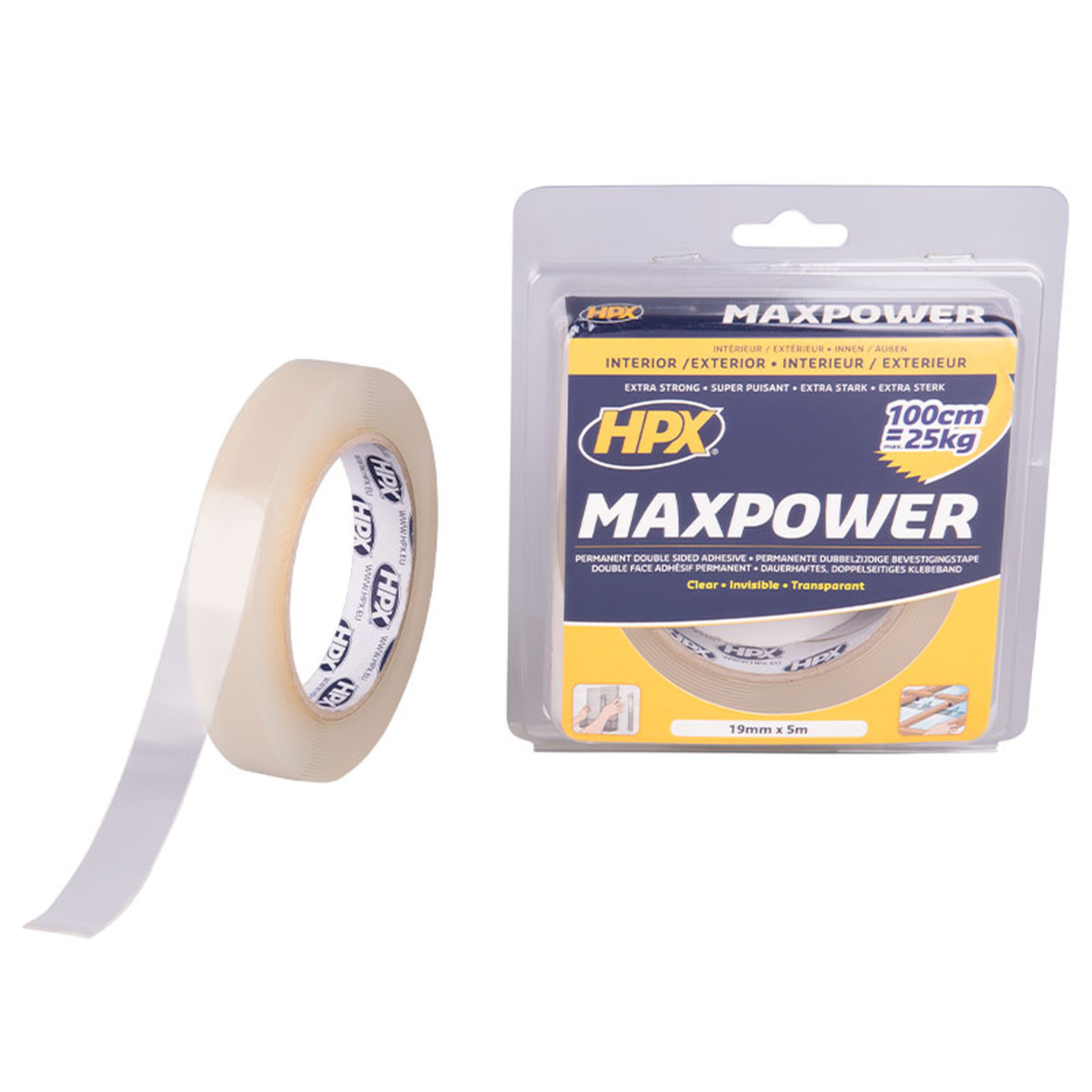 HPX Max Power transparante bevestigingstapes