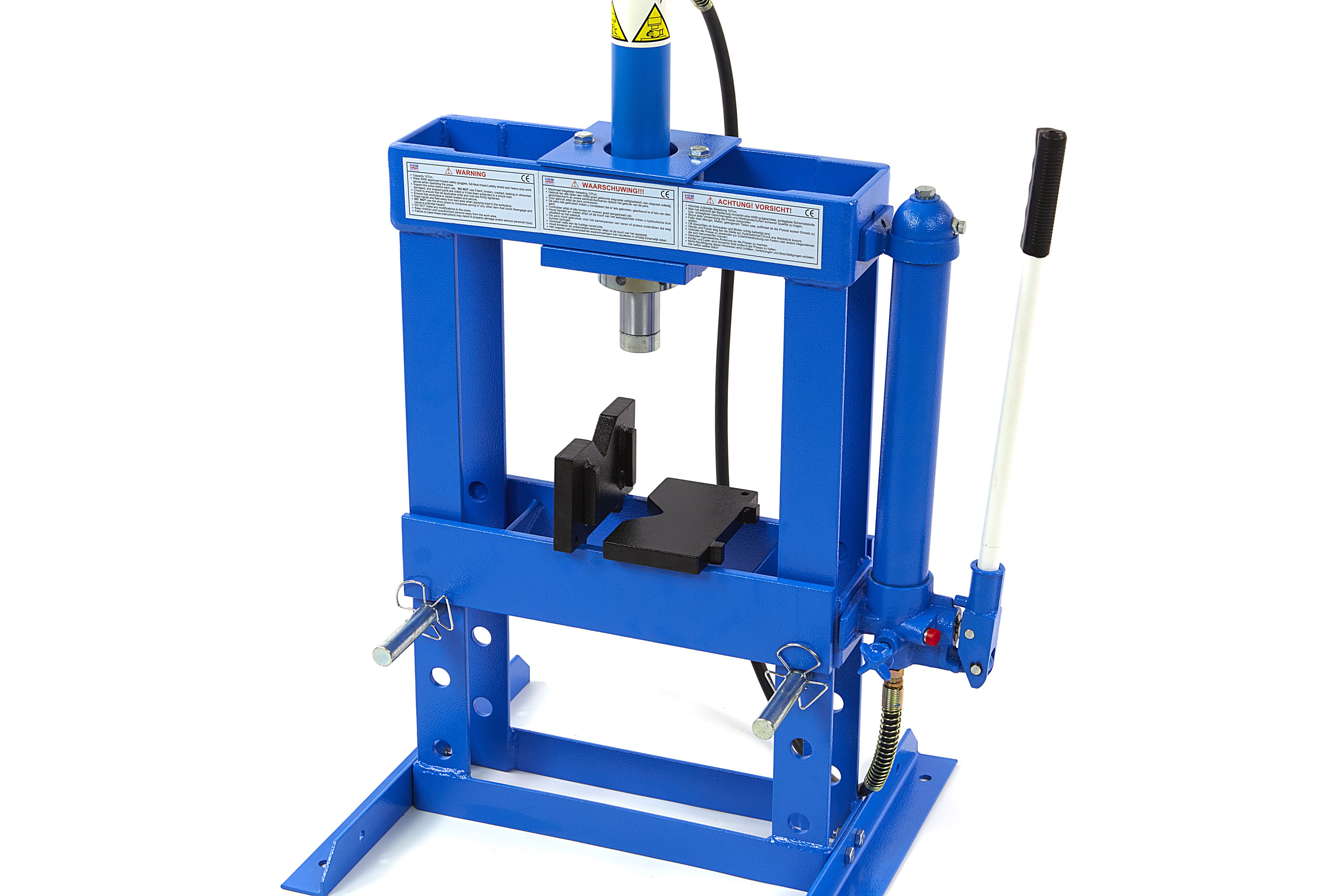 Prensa hidráulica de taller HBM de 10 toneladas / prensa de marco Image 4