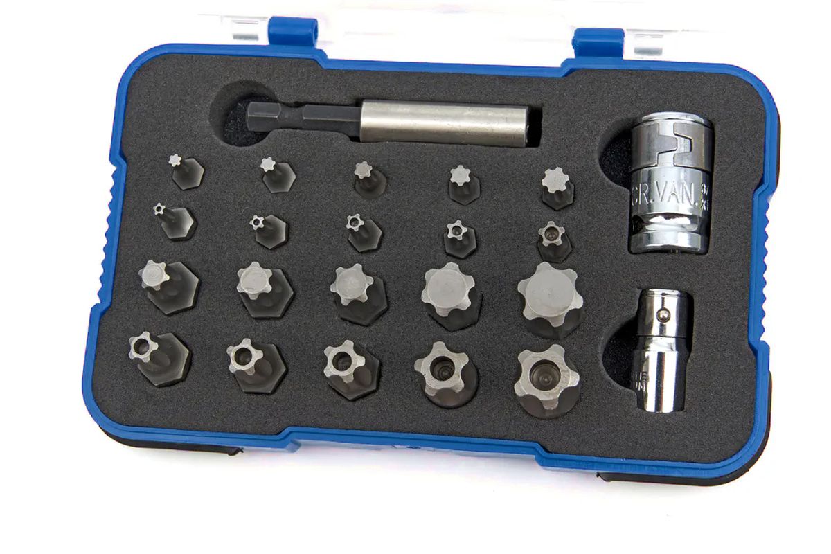 Juego de bits Torx HBM de 23 piezas
