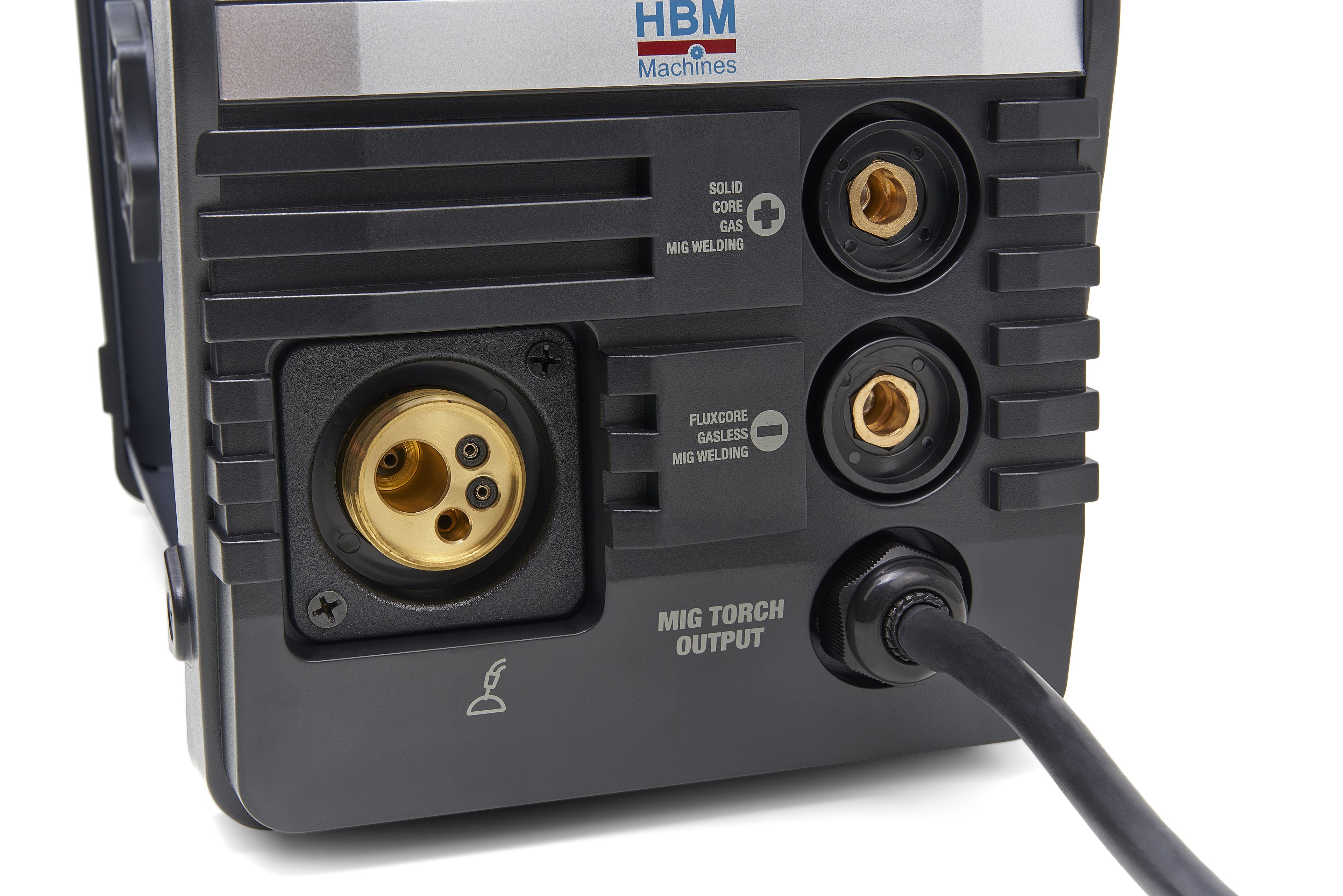 HBM 200 CI Synergic Mig Inverter per Saldatura con Display Digitale e Tecnologia IGBT Nera Image 7