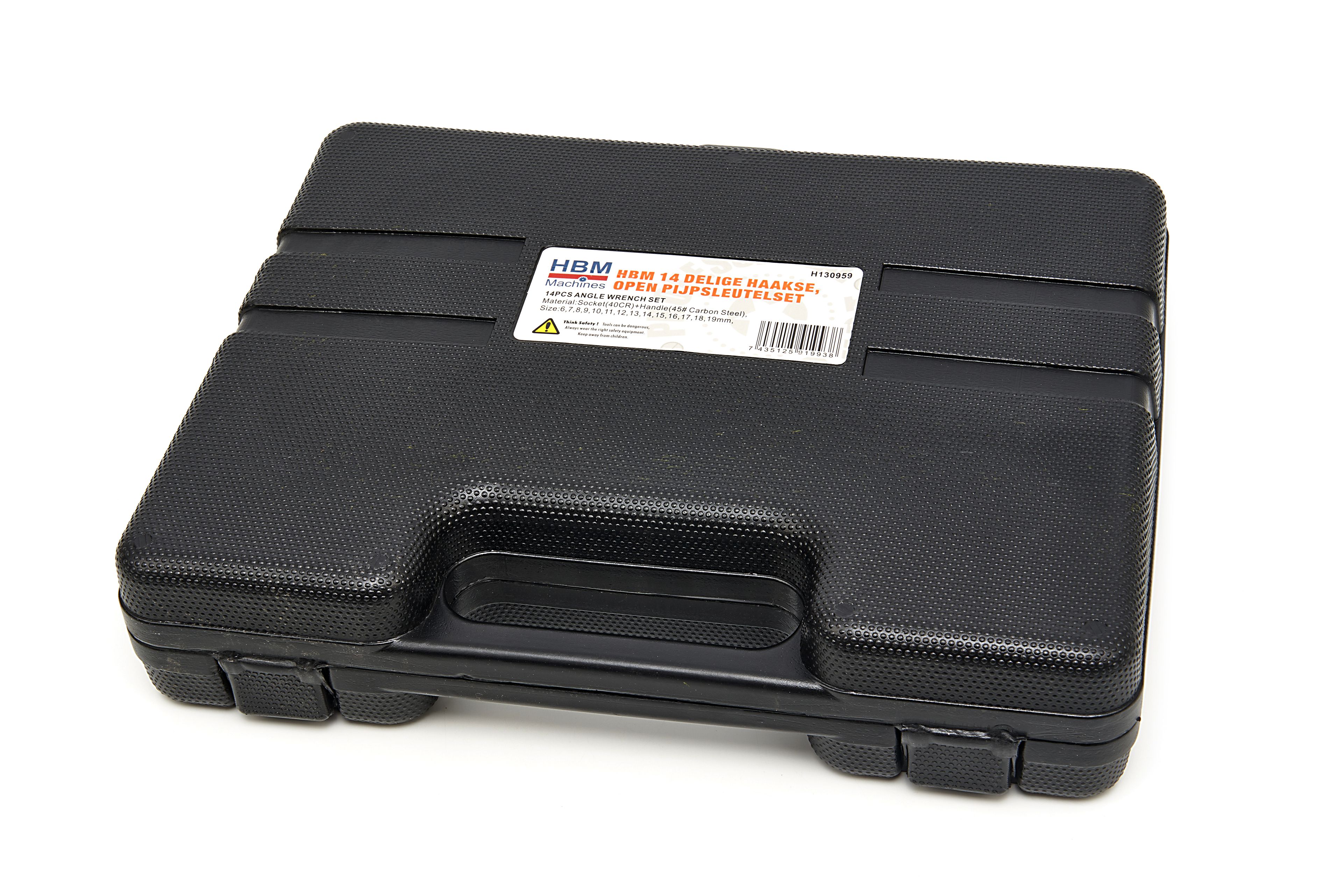 HBM 14 Delige Haakse, Open Pijpsleutelset Image 7
