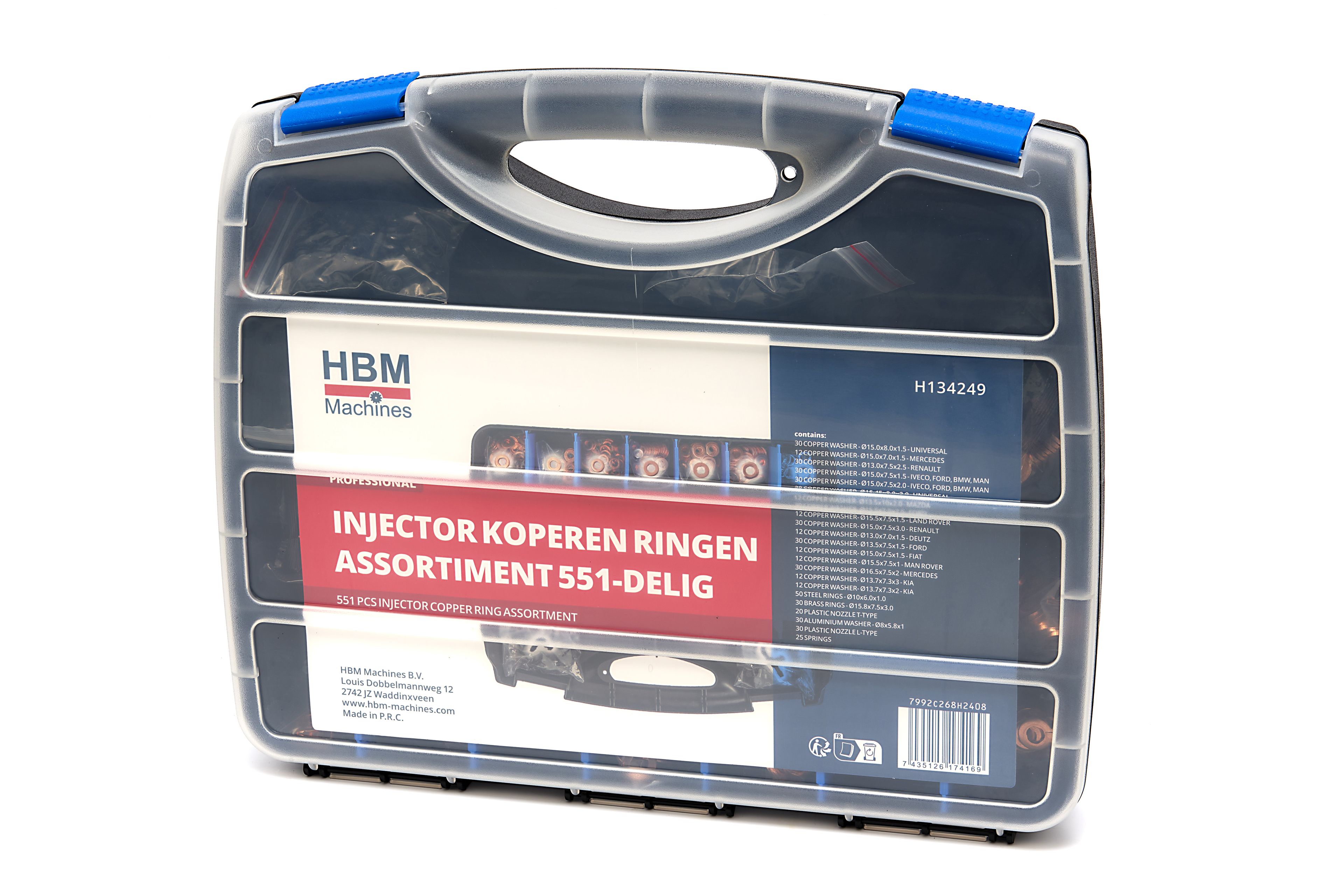 Assortiment de rondelles en cuivre pour injecteurs HBM – 551 pièces Image 5