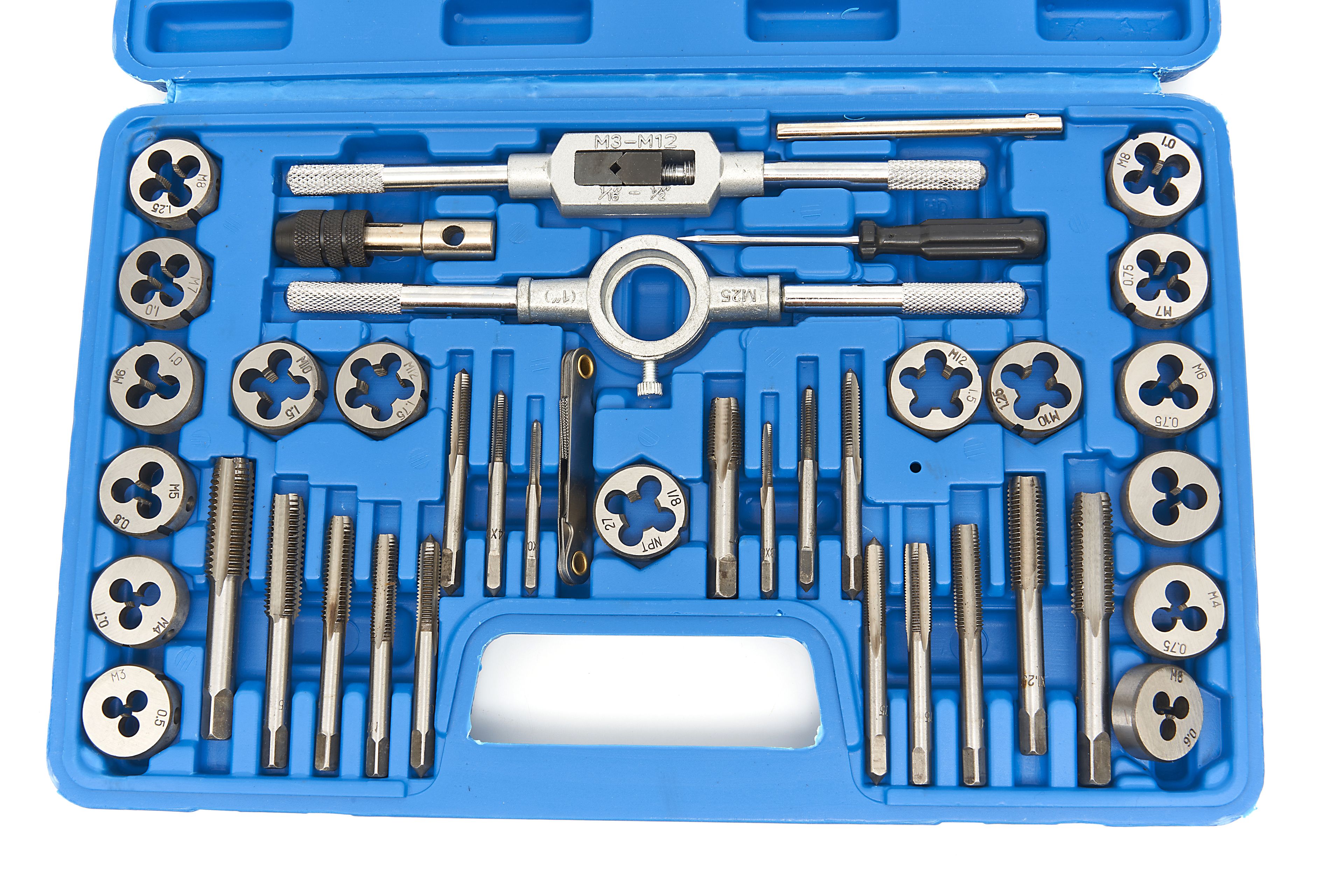 HBM Jeu de taraudage et de coupe métrique 40 pièces Image 2