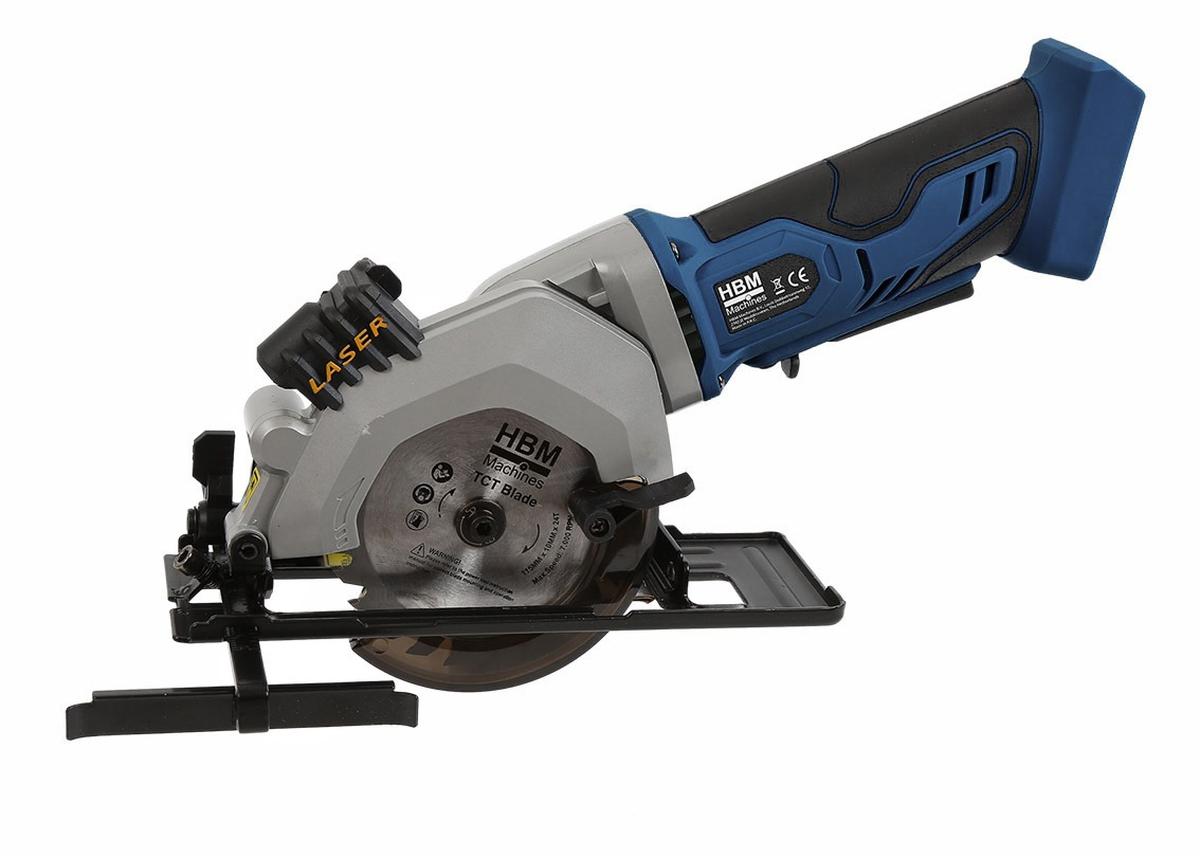 Sierra circular HBM de 115 mm y 20 Voltios