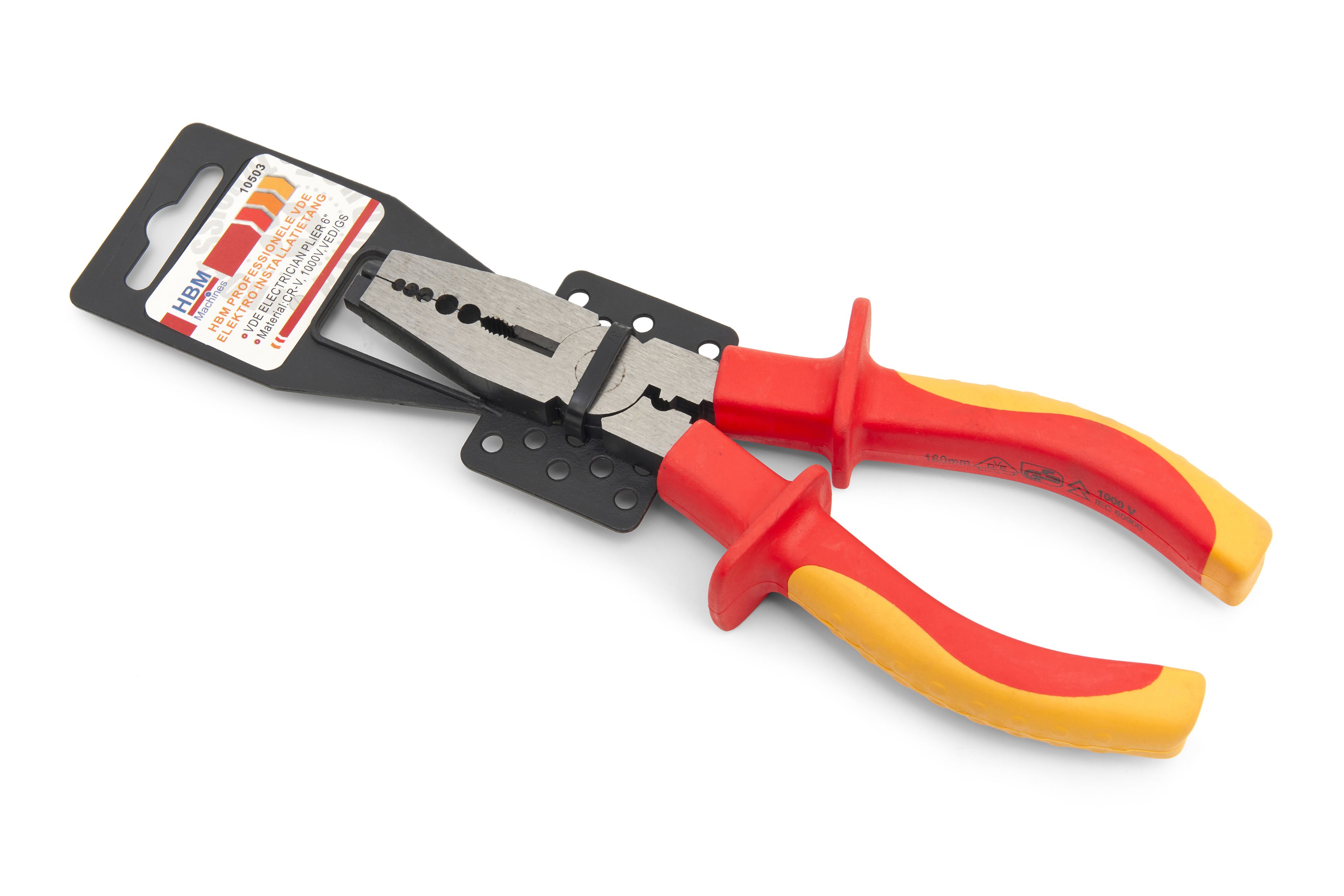 Pinza elettrica professionale VDE HBM, pinza spelacavi Image 6