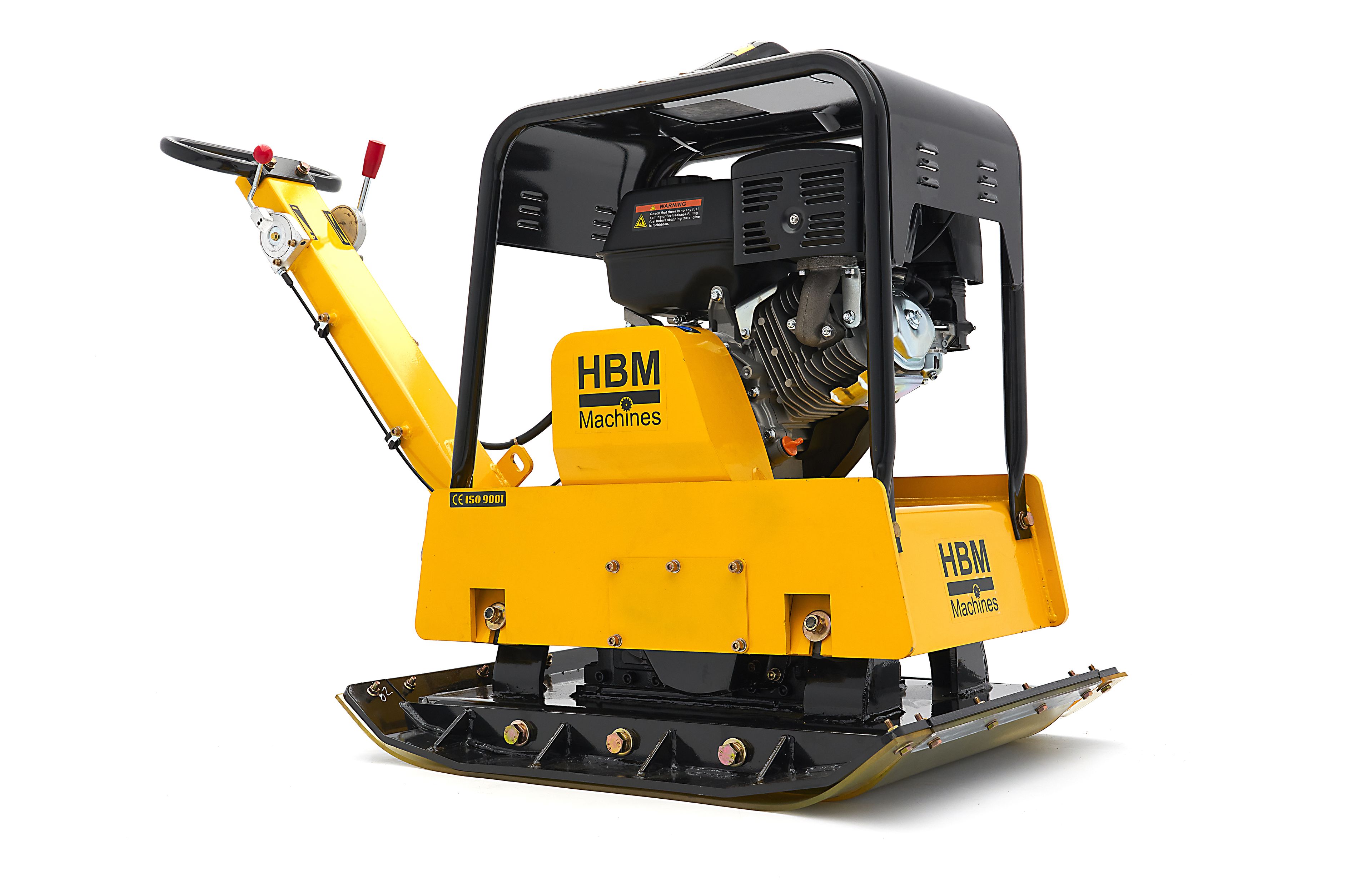 HBM Professional 13 HP - 38KN Plaque vibrante réversible 820 x 650 mm, y compris les roues et la plaque de protection de pavage Image 2