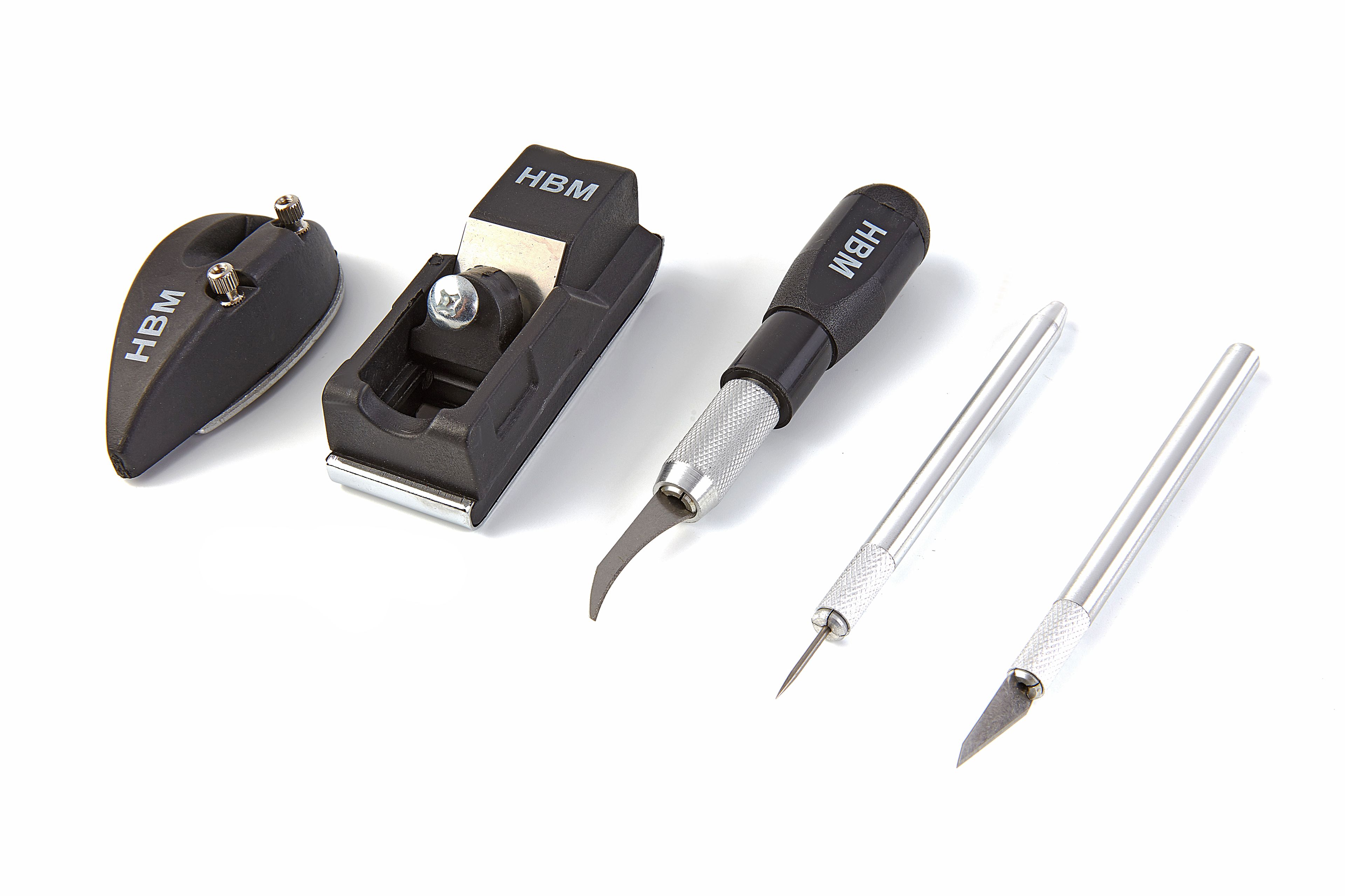 Conjunto de cuchillos de hobby HBM de 36 piezas con cepillos y sierras Image 3