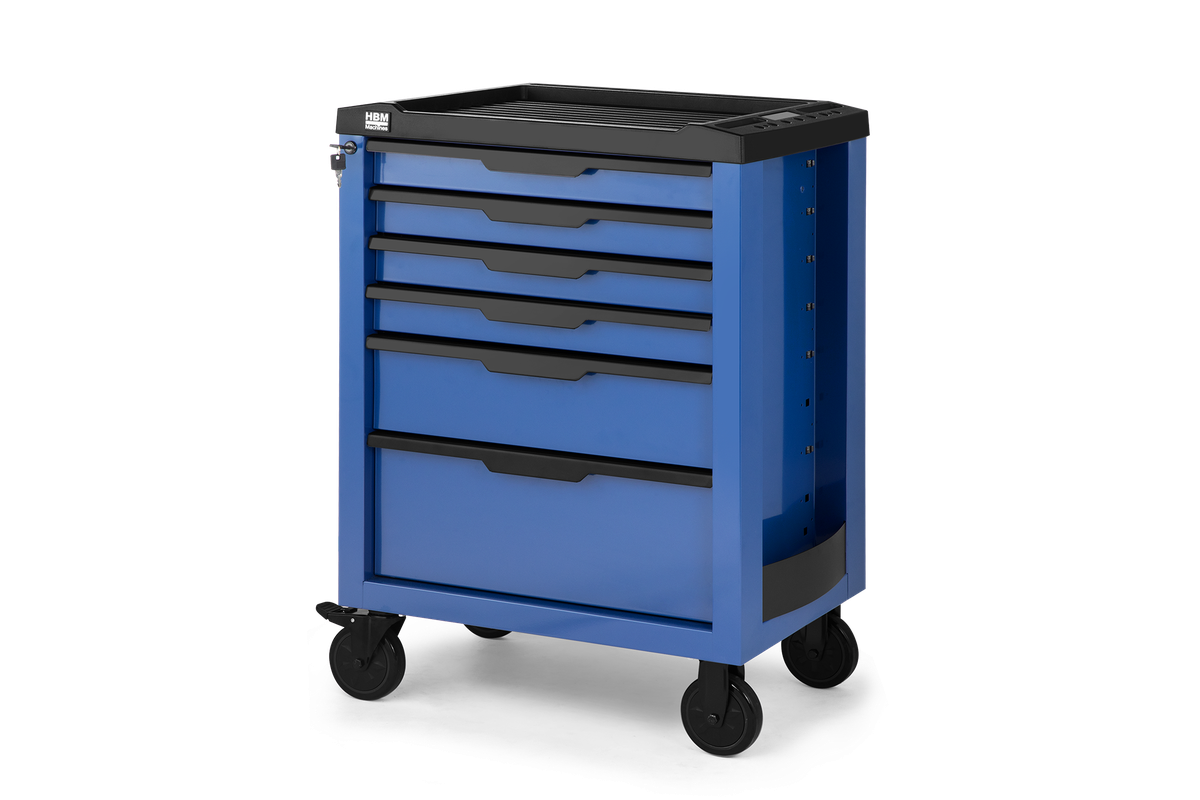 HBM Werkzeugwagen 6 Schubladen, 70,8 cm, blau