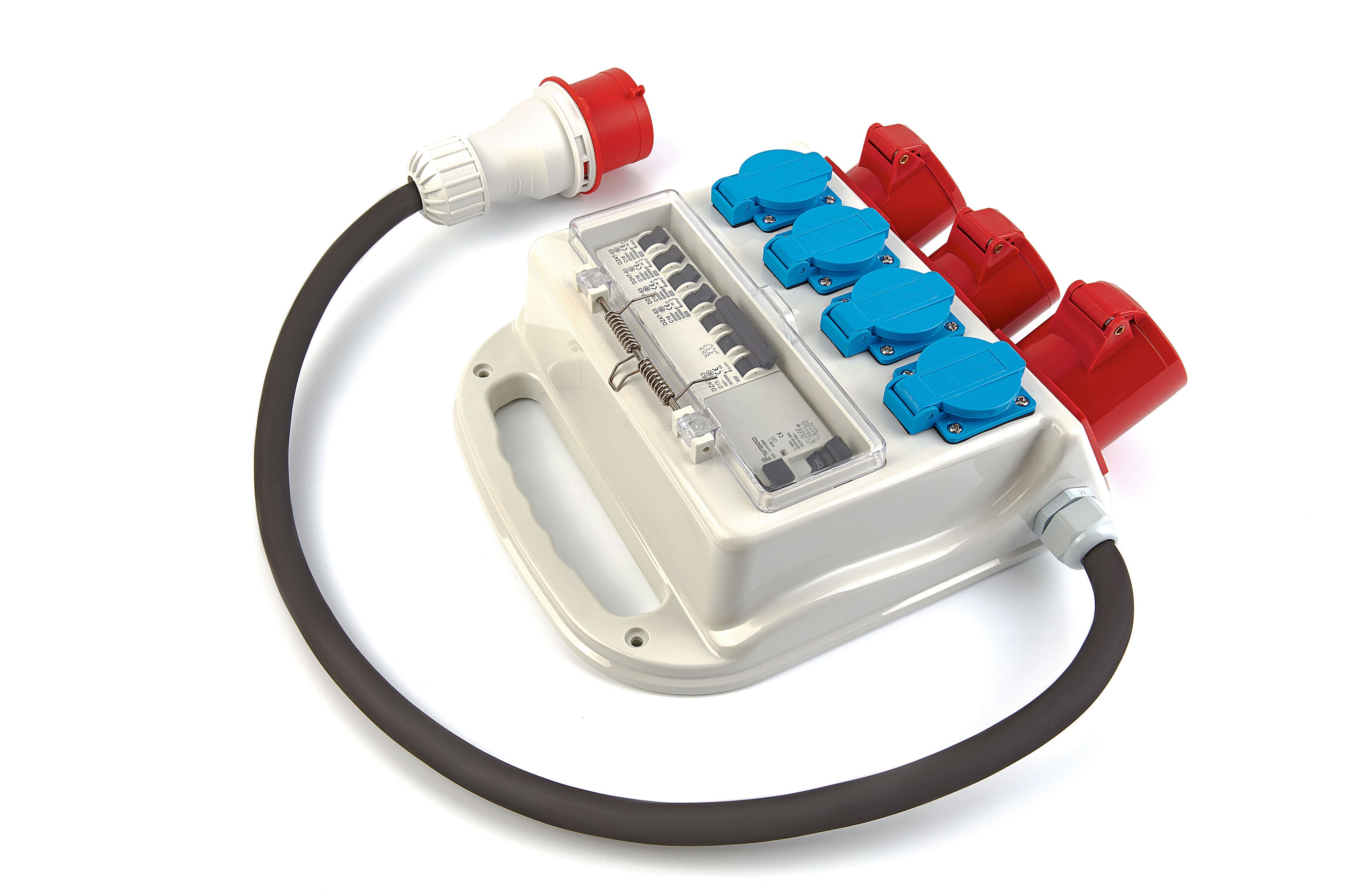 HBM 3 x 400-Volt- und 4 x 230-Volt-Verteiler / Wandverteiler - geerdet Image 3