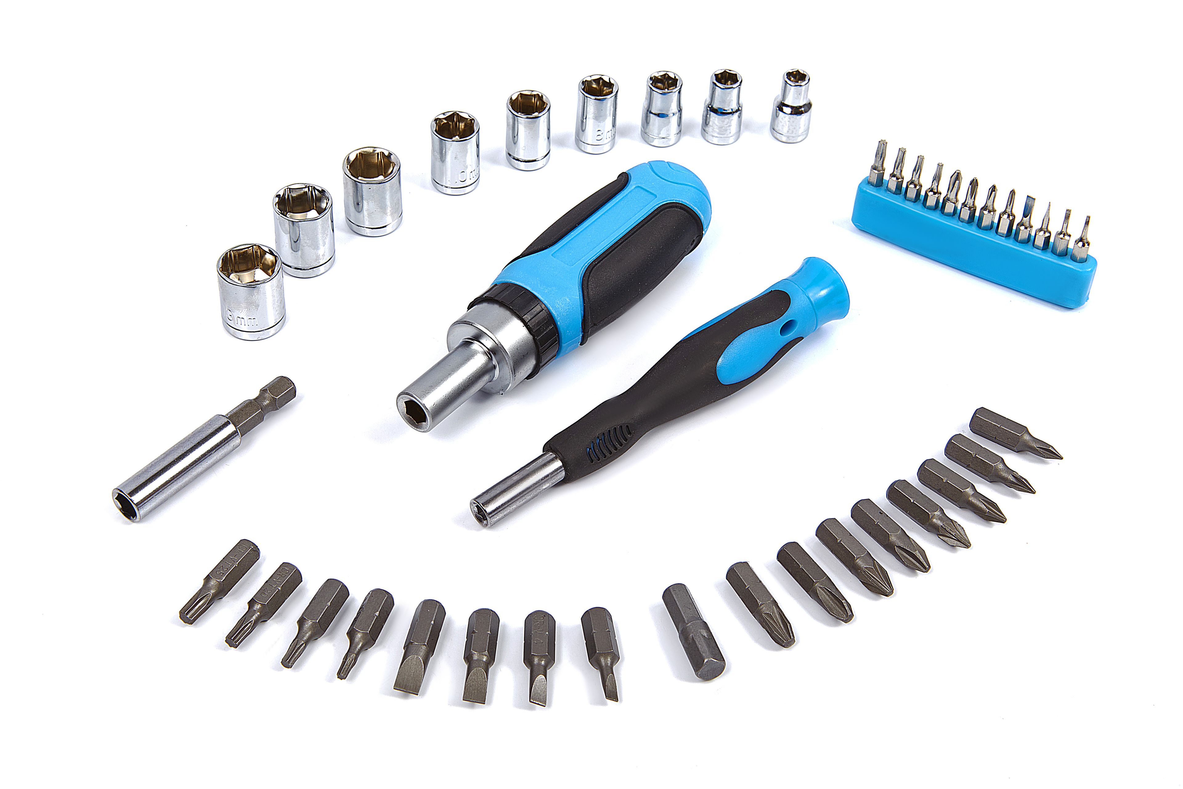 Conjunto de bits HBM de 41 piezas, conjunto de vasos, conjunto de destornilladores de precisión