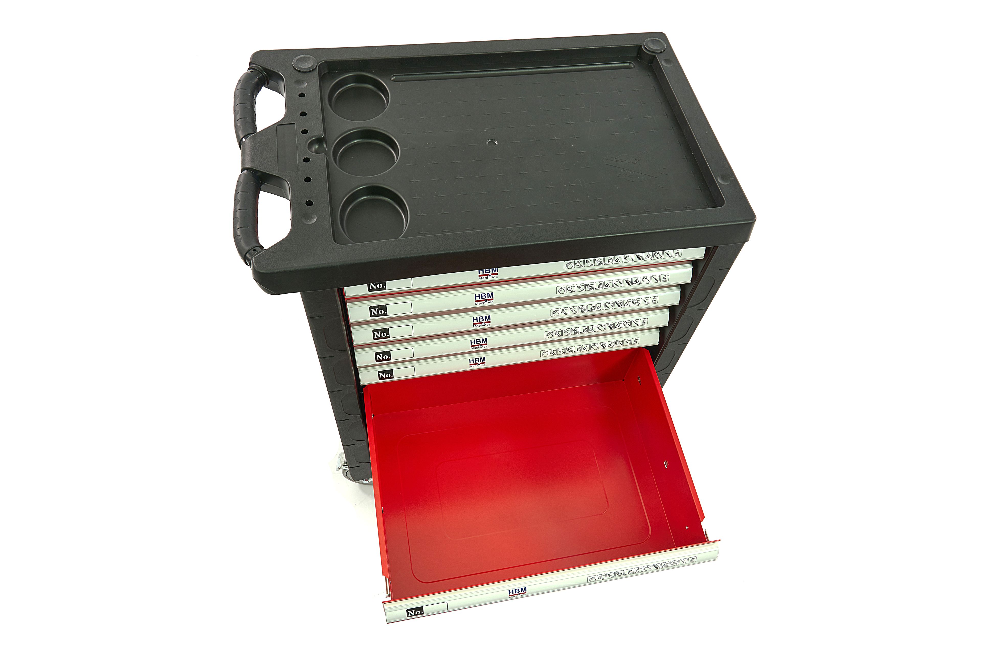 HBM gevulde gereedschapswagen 154-delig, rood Image 13