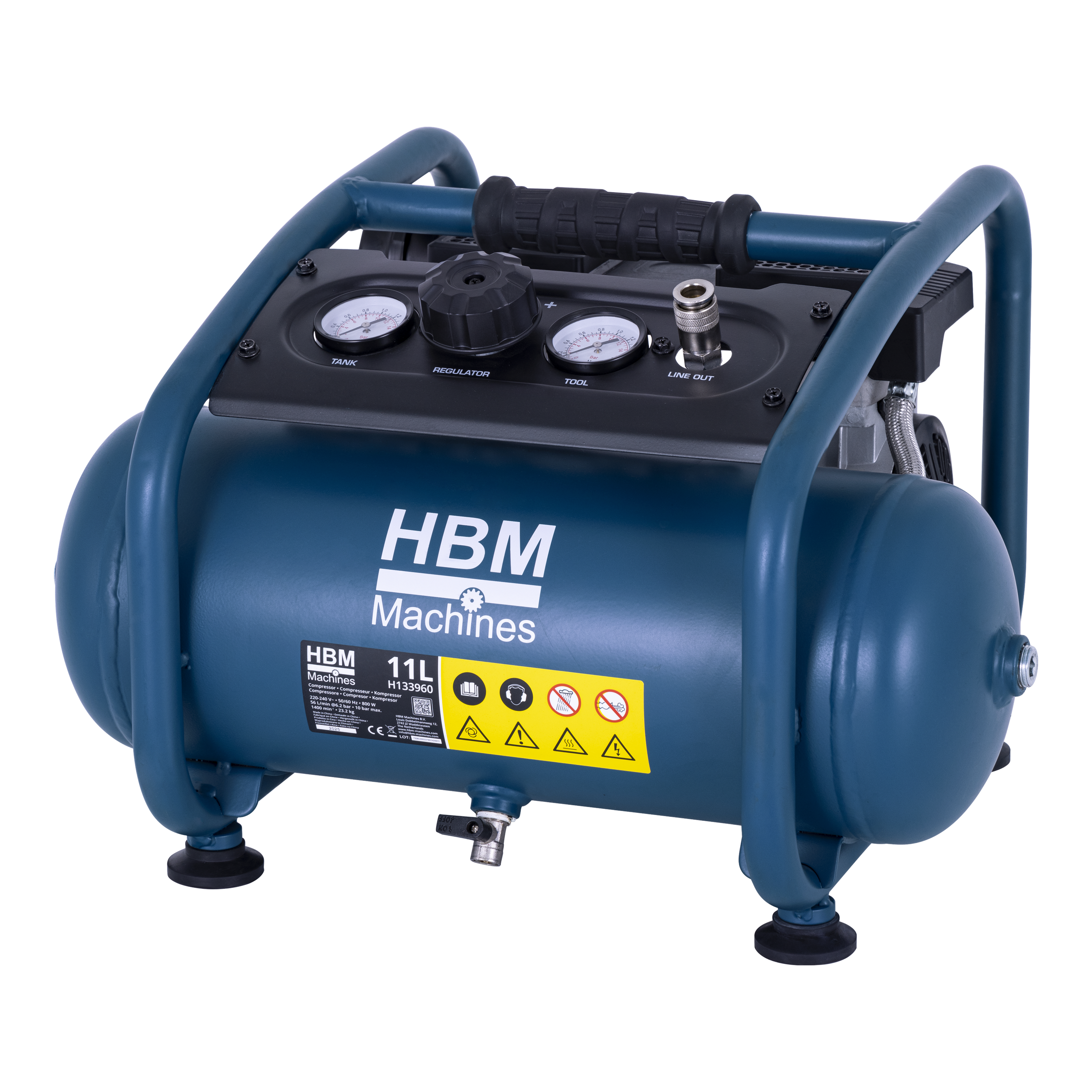 HBM Compresseur silencieux 11 litres