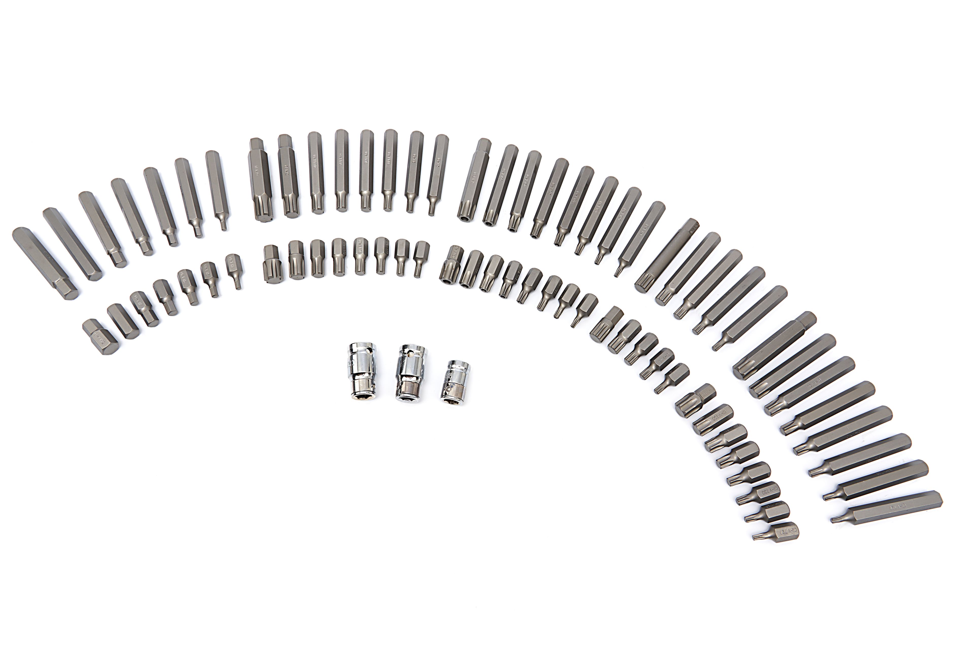 HBM Juego de vasos Hex, Torx, Spline y Ribe de 75 piezas Image 4