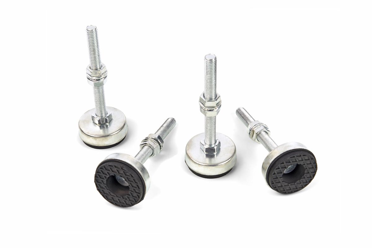Set de 4 patas ajustables HBM M12 - 125 Kg. Por unidad
