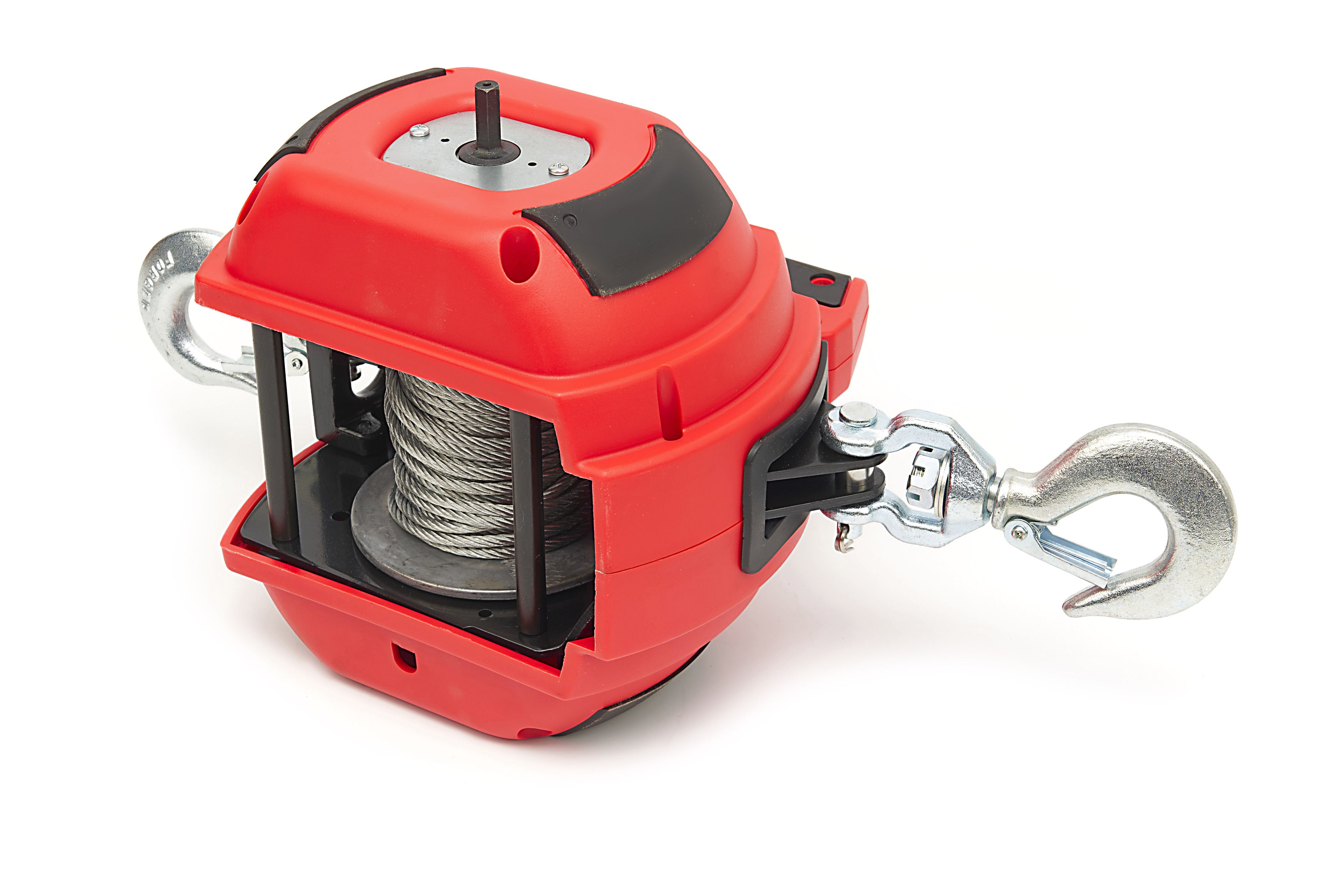 HBM draagbare lier en trektakel, boormachine aangedreven, 225 kg, rood Image 5