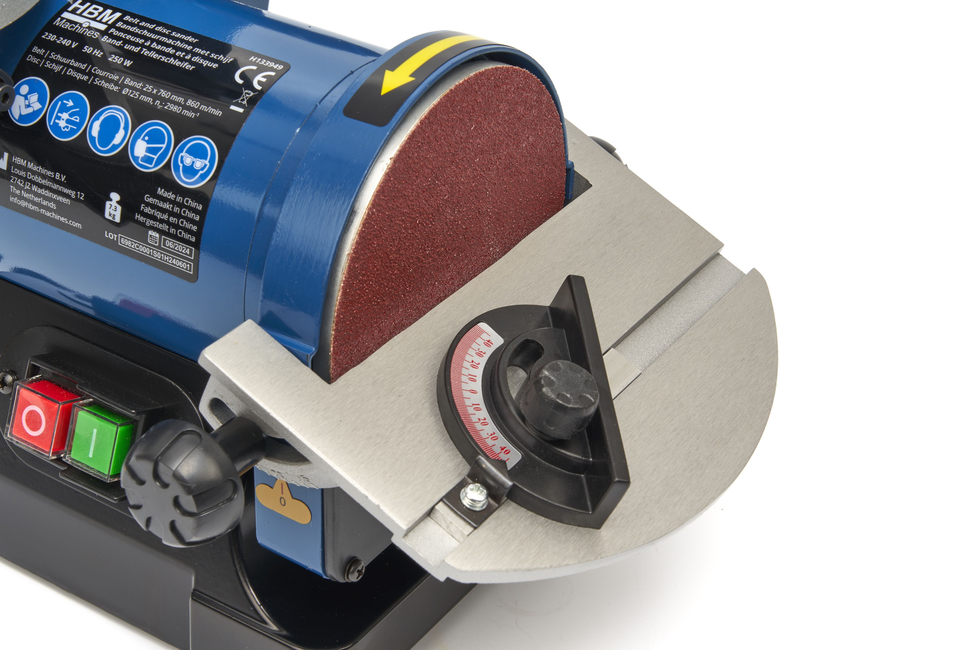 HBM Ponceuse à bande et à disque 25 x 760 mm Image 6
