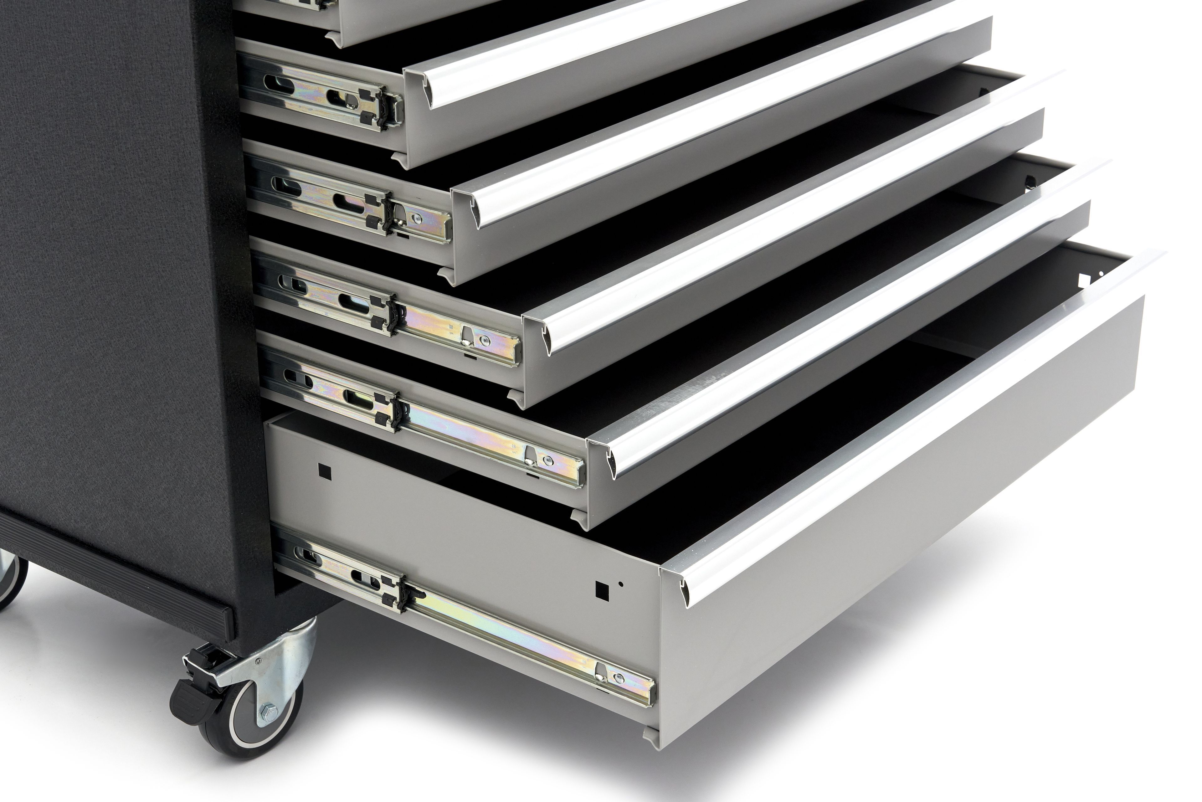 HBM Chariot à outils professionnel large de 7 tiroirs pour l'équipement d'atelier Image 7