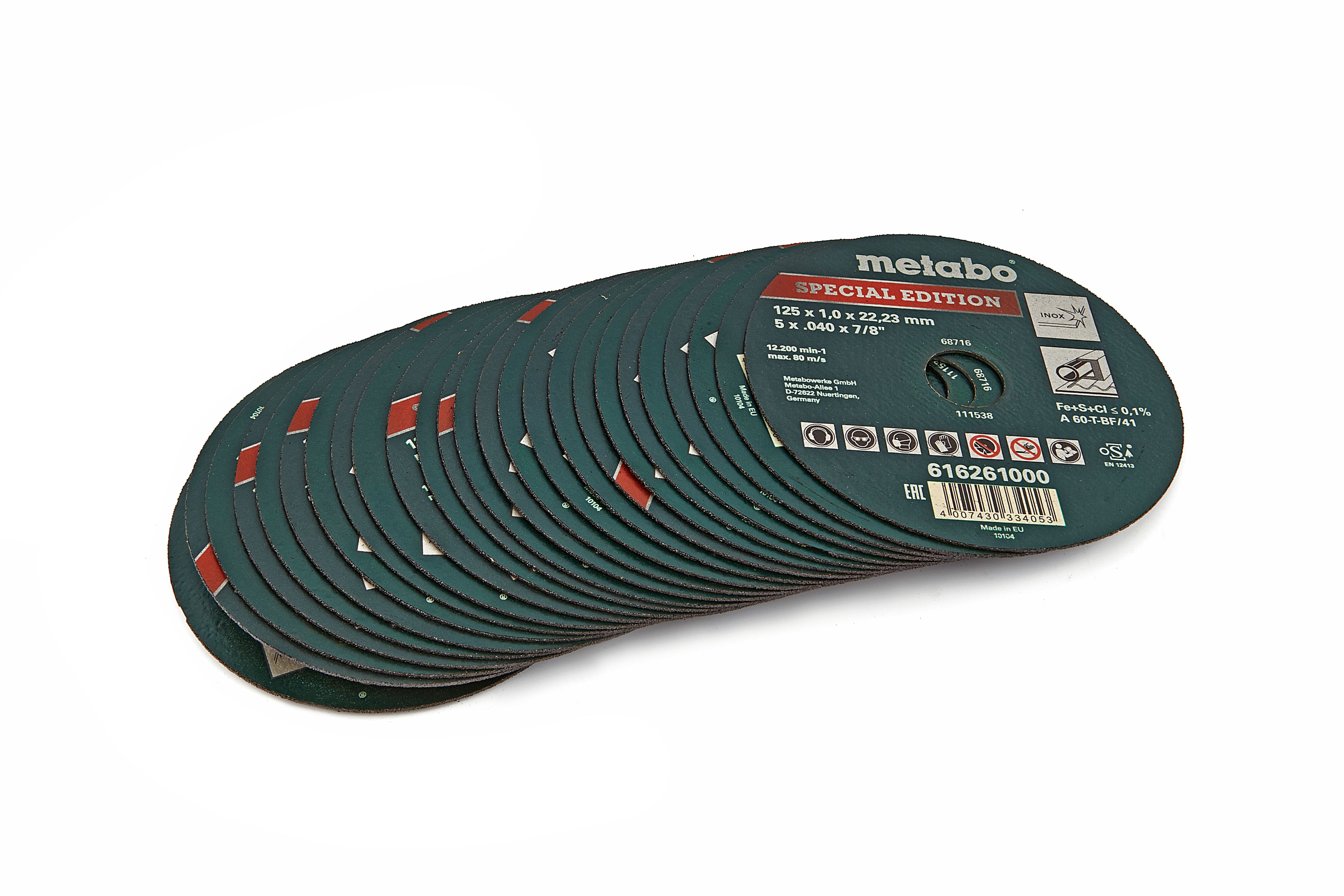 Metabo 125 x 1 mm. Disco da taglio per acciaio inossidabile - Edizione Speciale II Image 2