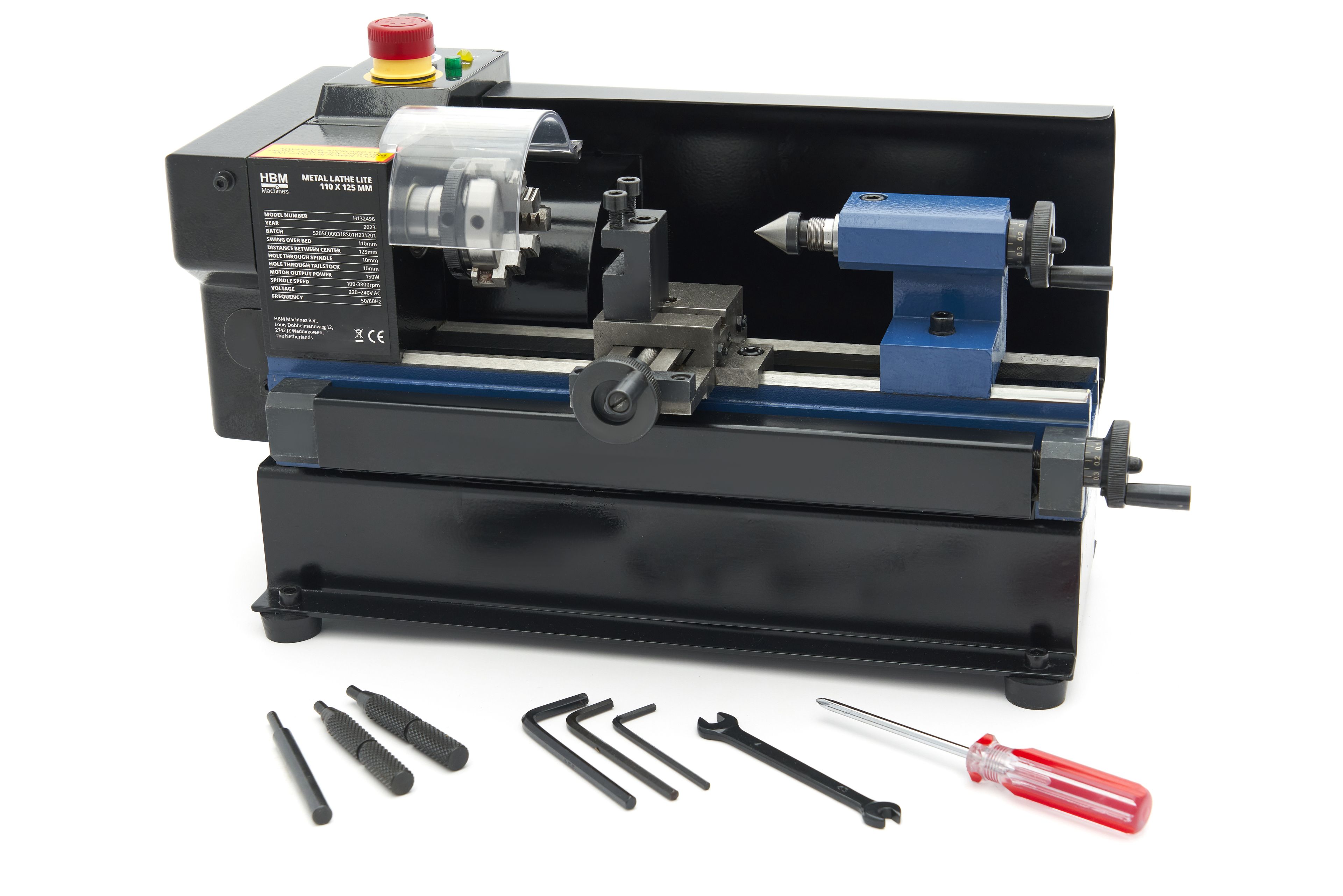 HBM mini tornio per metallo 110 x 125 lite Image 7