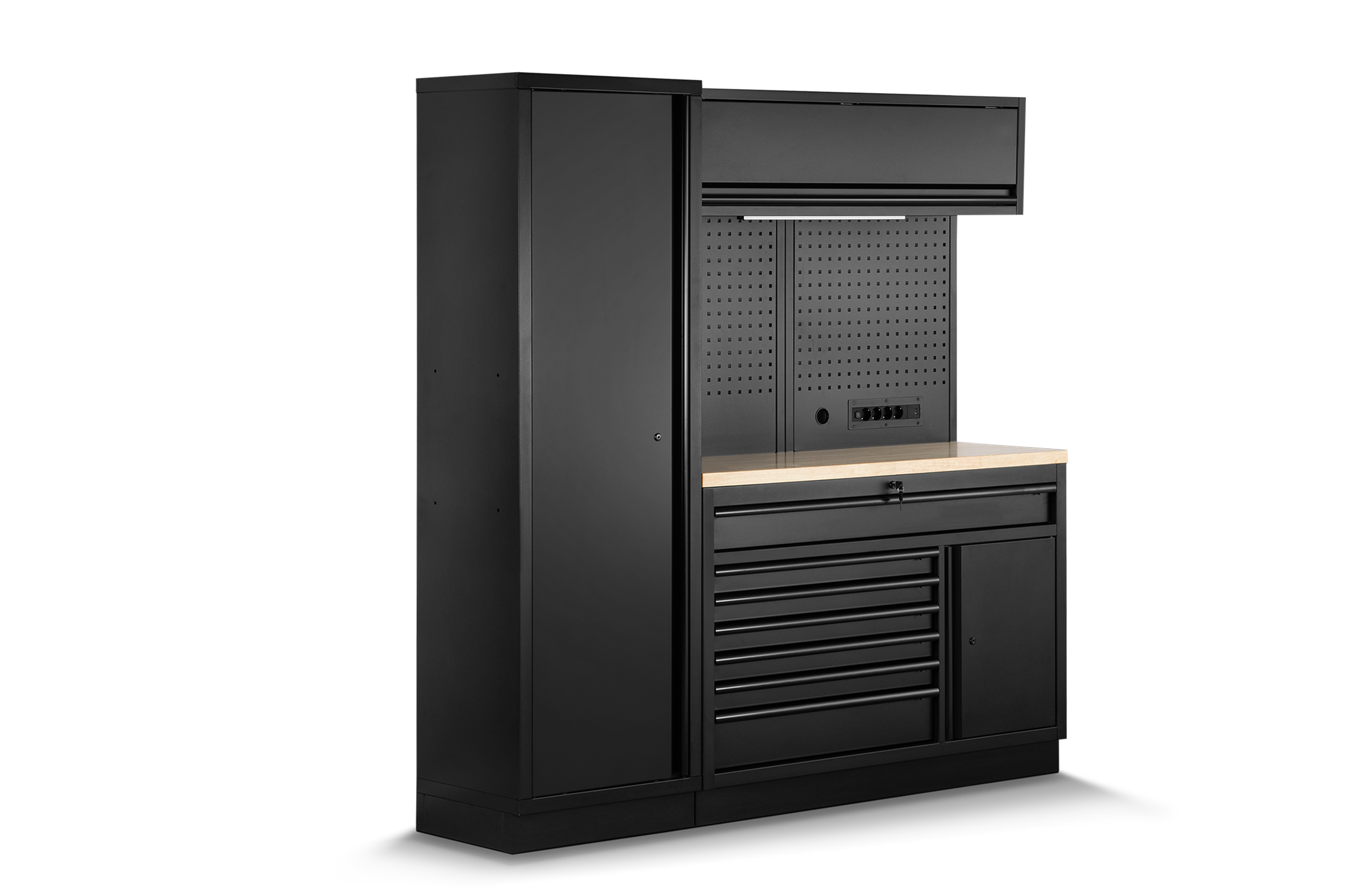 HBM modulair werkplaatssysteem 6-delig, zwart Image 3
