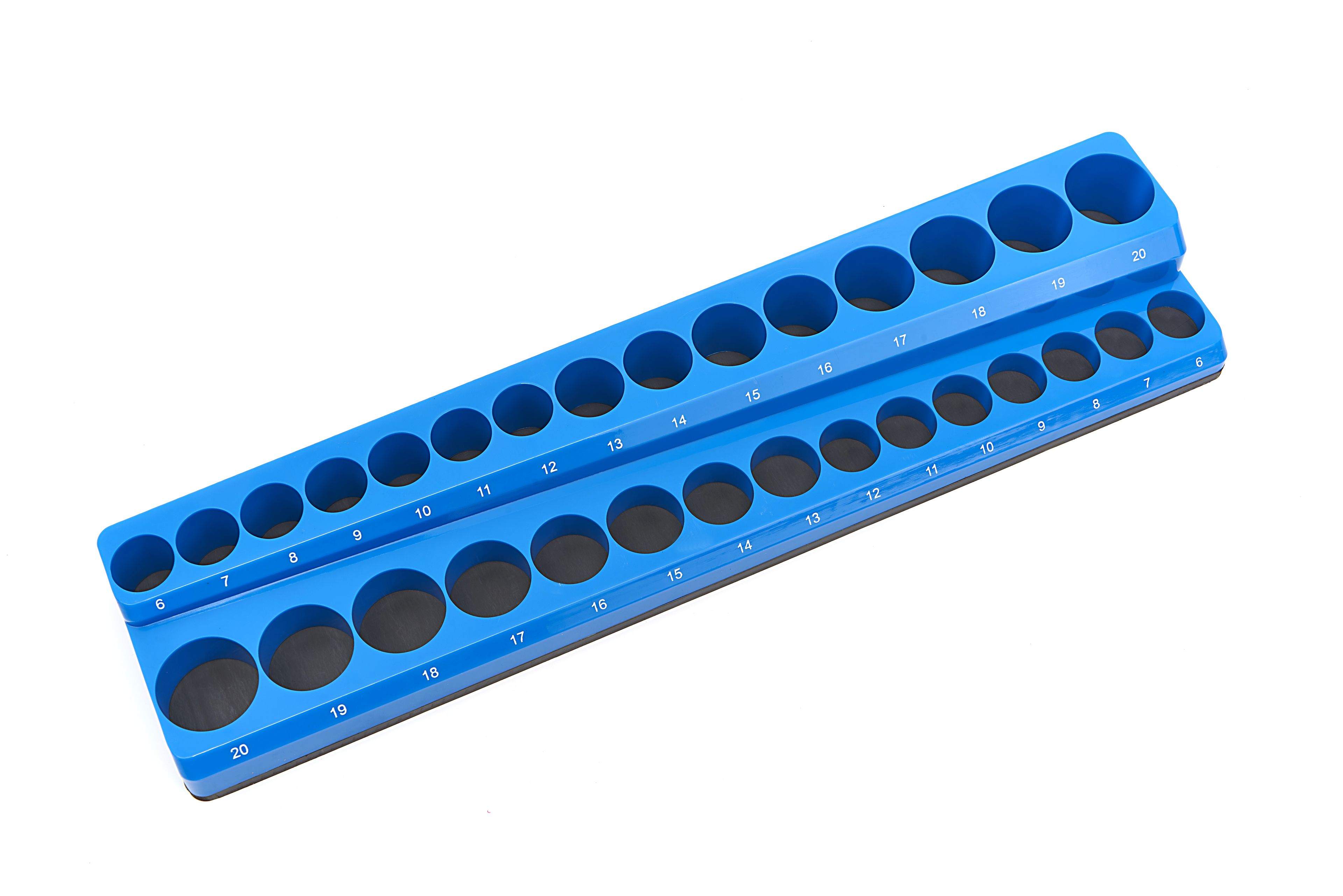 Porte-accessoires magnétique HBM pour 30 pièces 3/8 pouces métriques, bleu Image 3