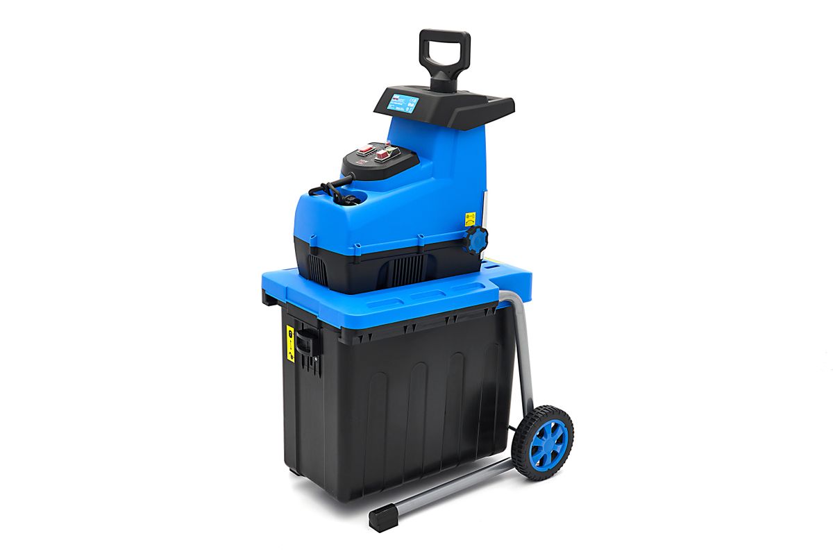 HBM Whisper Quiet Electric Shredder 2800W - Trituradora de jardín / Chipeadora de madera para ramas de 45 mm