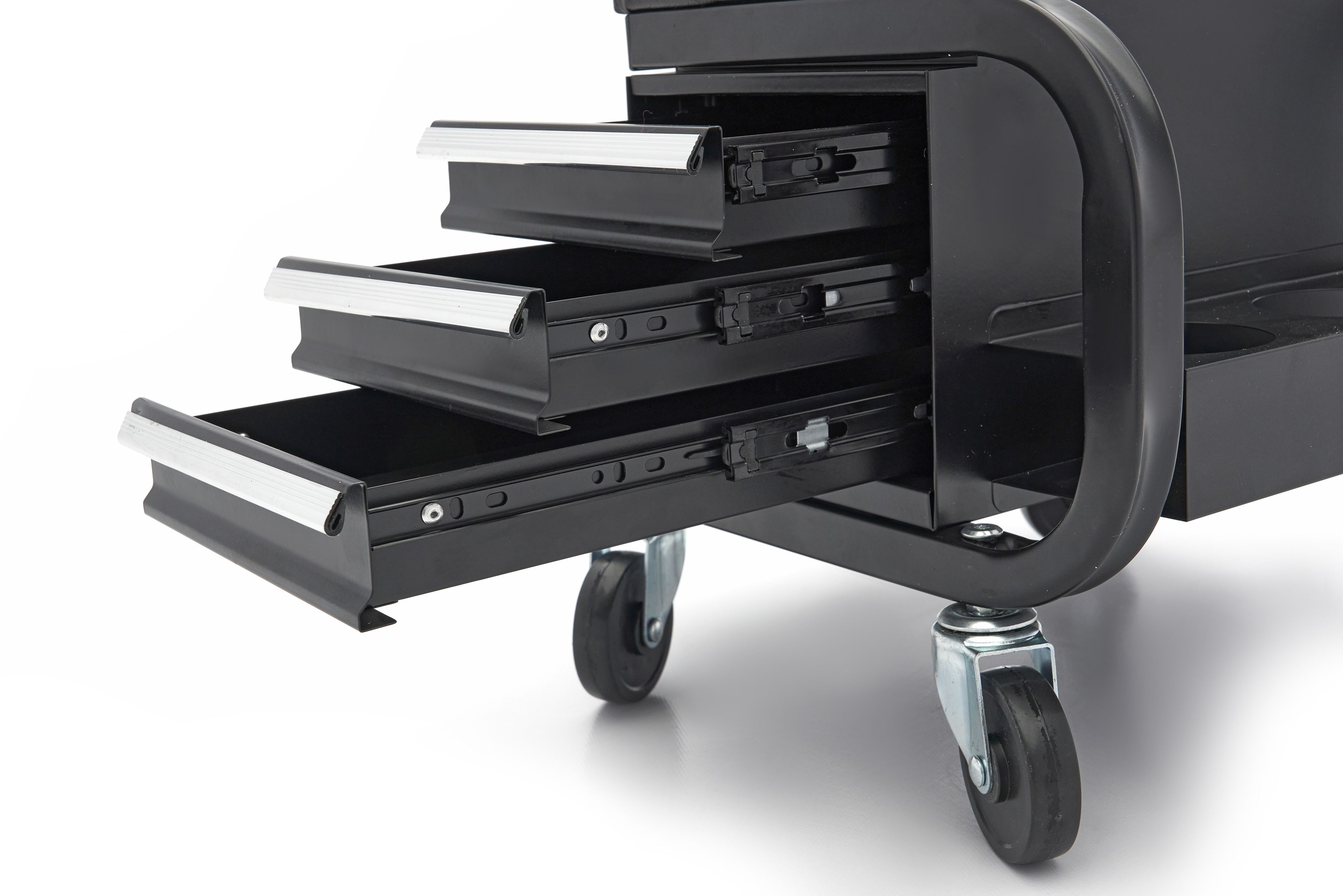 Sedia professionale da officina HBM, sgabello con 3 cassetti Image 2