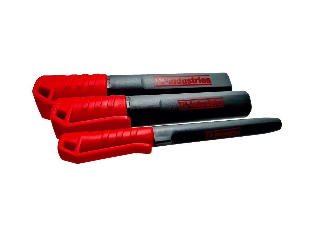 ToolPack Permanent-Marker-Set Heavy-Duty, rot, 3 Stück