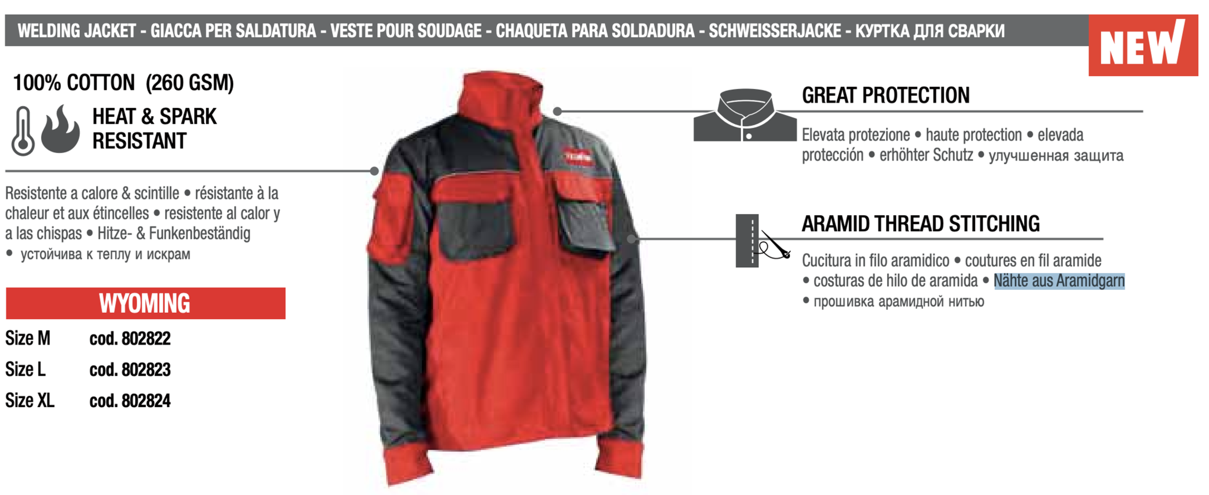 Telwin Schweißerjacke Modell Wyoming L Image 2