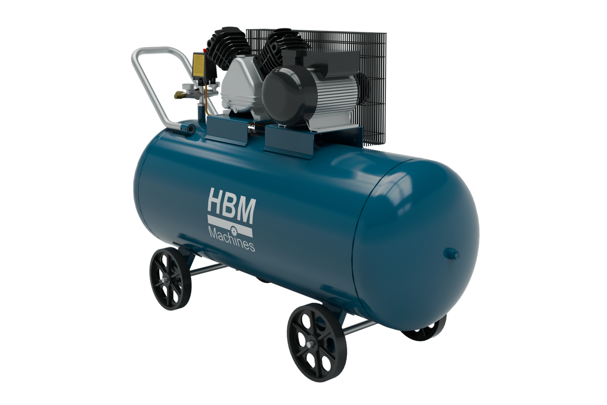 HBM compresor accionado por correa 200 litros