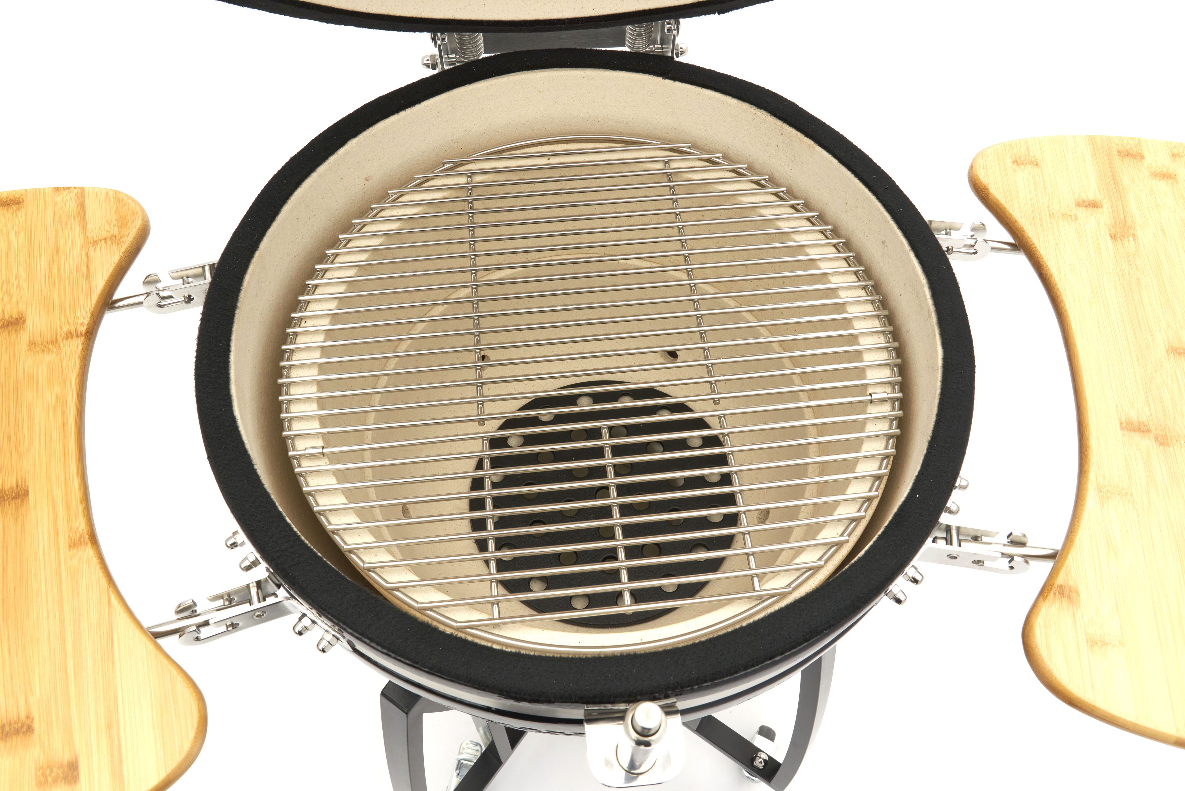 Barbecue Kamado en céramique de 55 cm sur socle mobile Black Edition Image 11