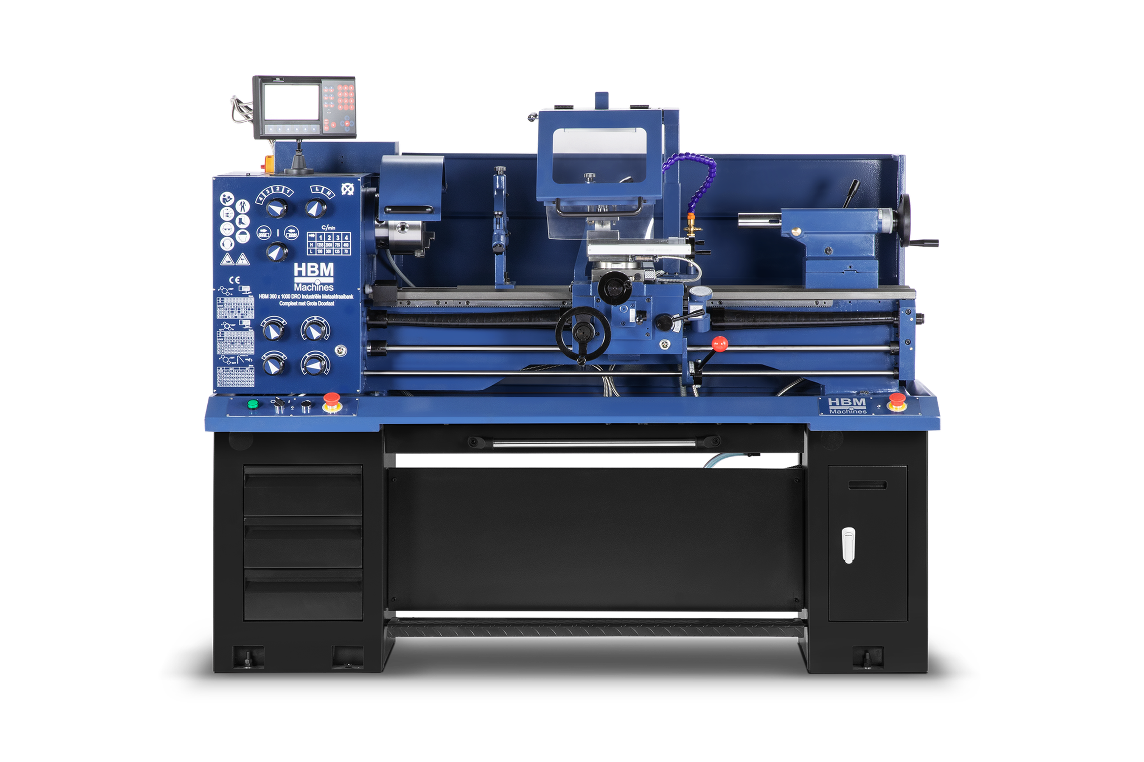 HBM Metalldrehbank 360 x 1000 DRO 400 Volt Image 2