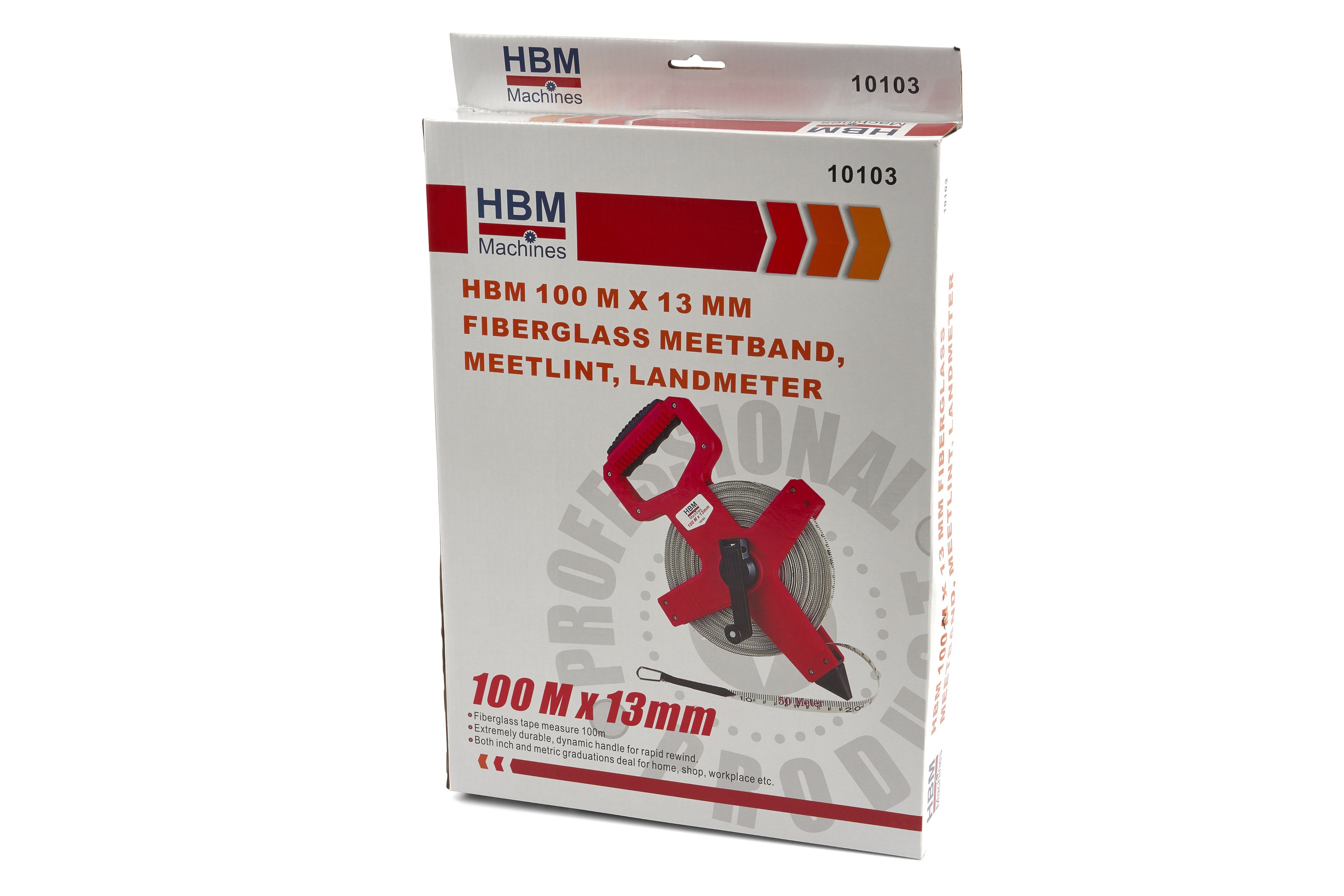 HBM 100 m x 13 mm Glasfaserbandmaß, Maßband, Vermesser Image 8