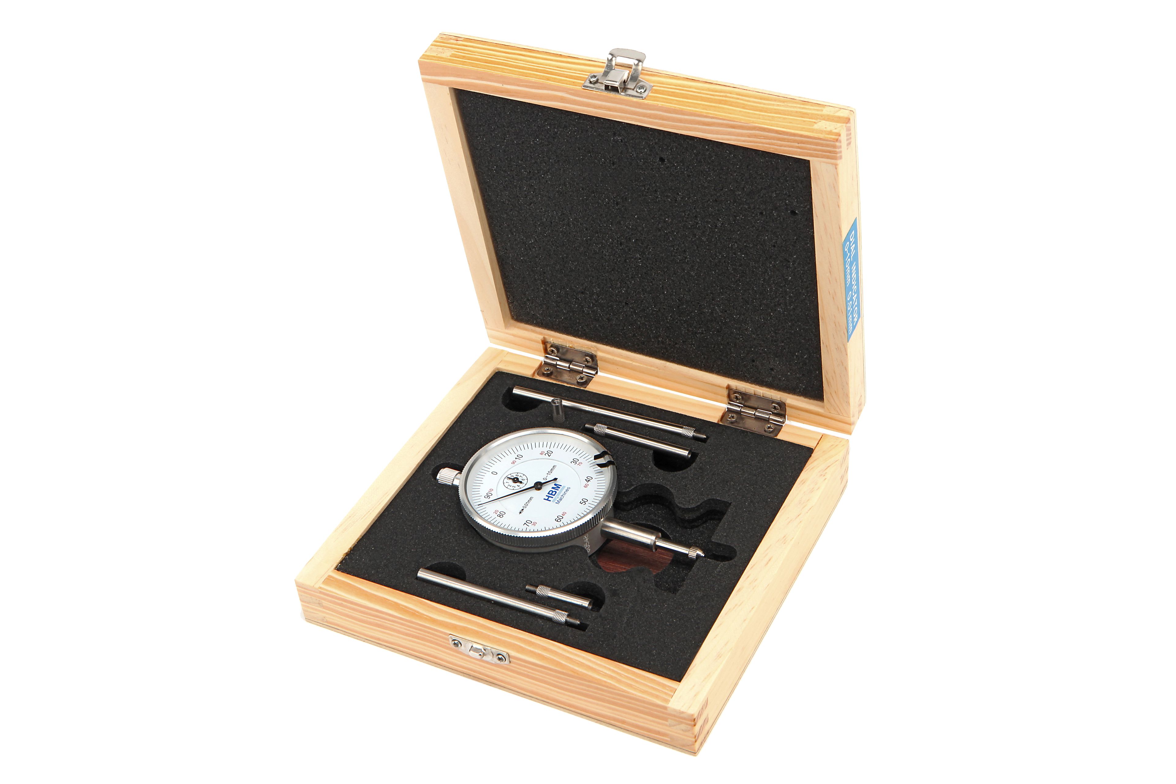 HBM 0,01 mm Course 10 mm Comparateur analogique avec 5 broches d'extension Image 4