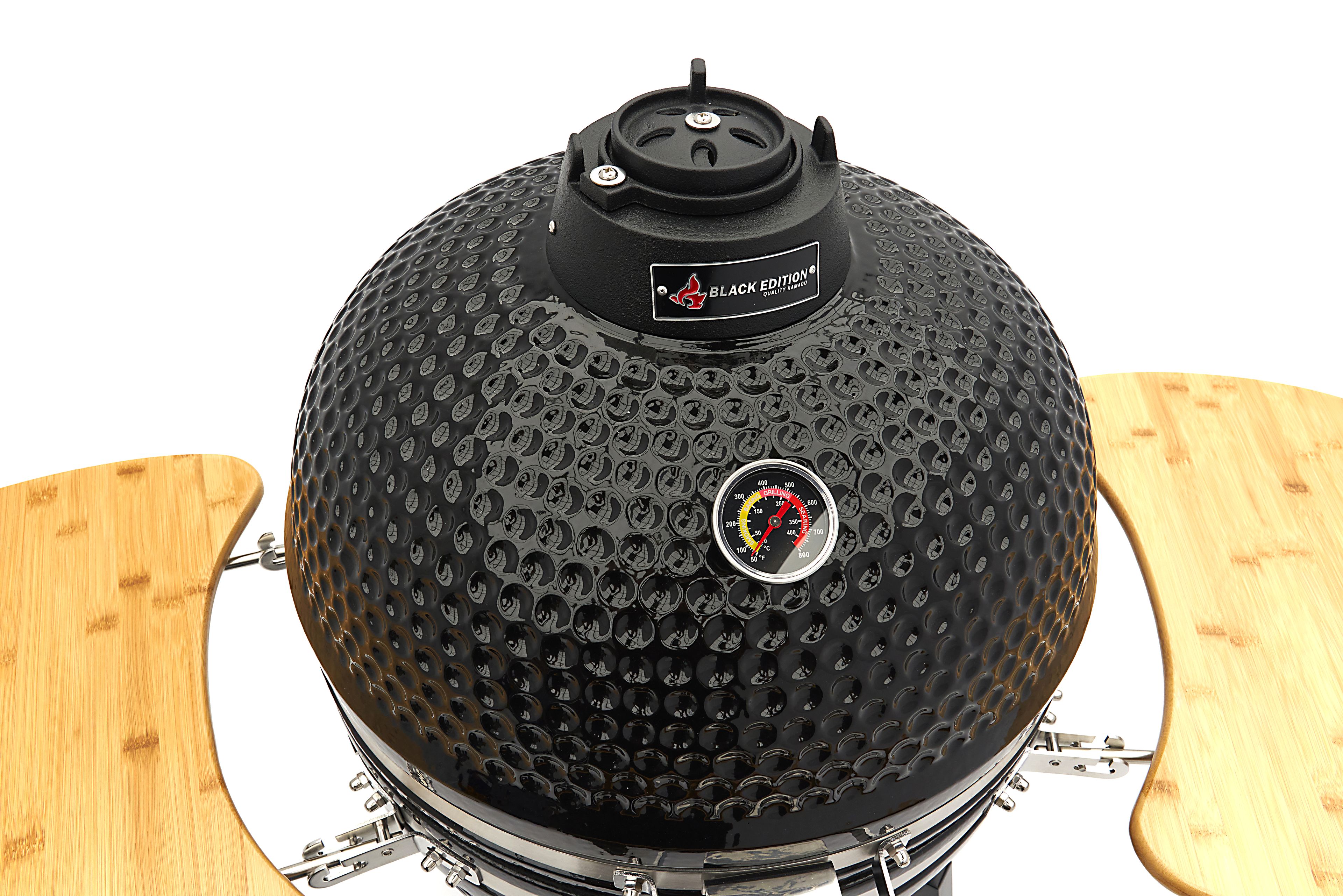 Barbecue en céramique de 60 cm sur roulettes Black Edition Image 13