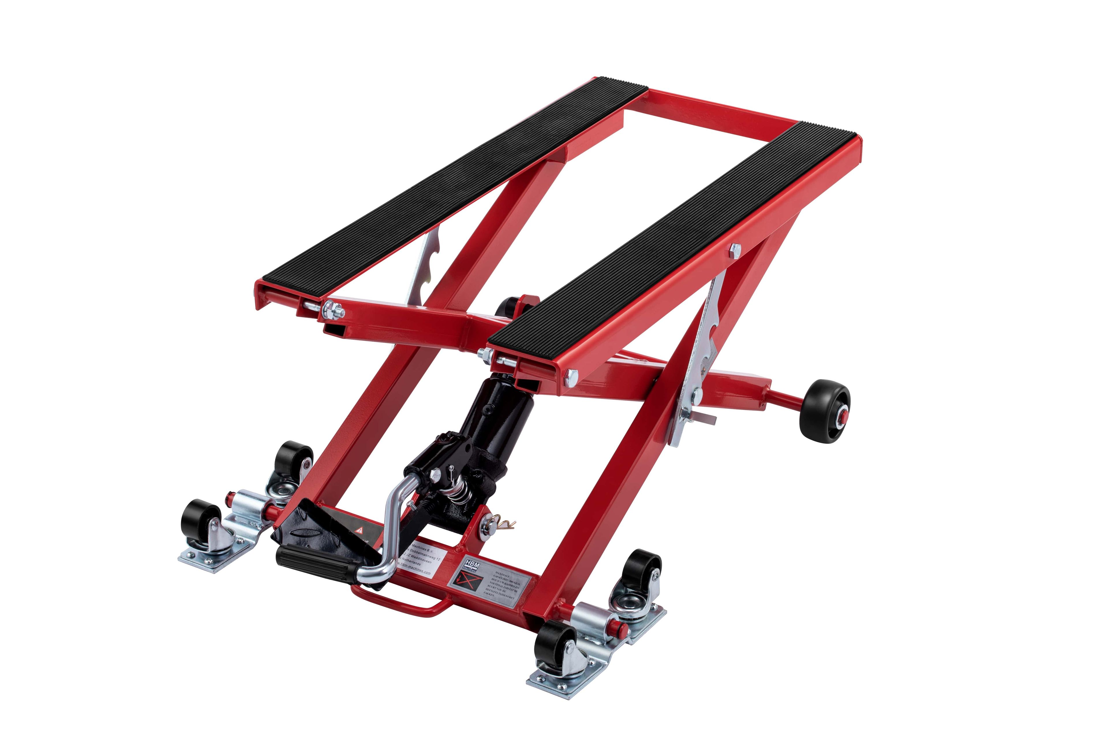 Pont élévateur mobile universel pour moto HBM - ROUGE Image 2